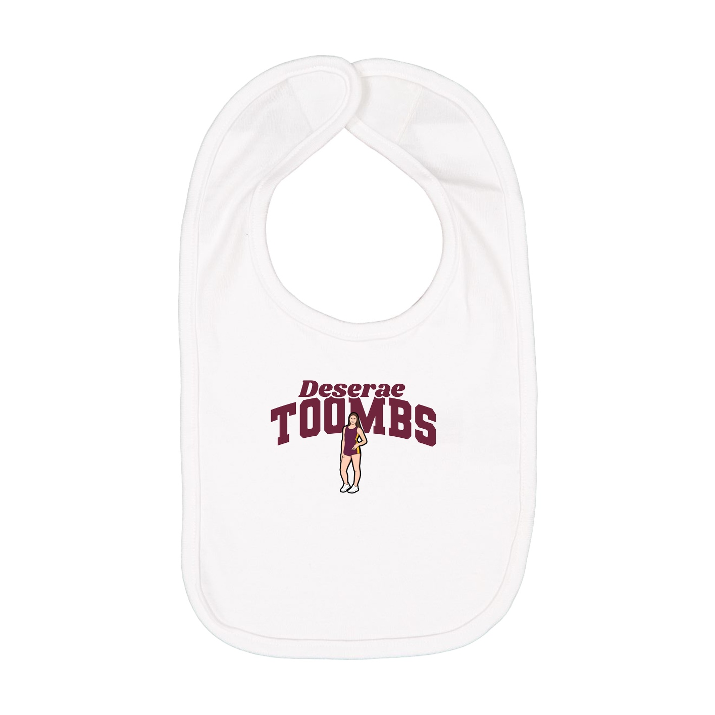Infant Bib — Signature Arch in White