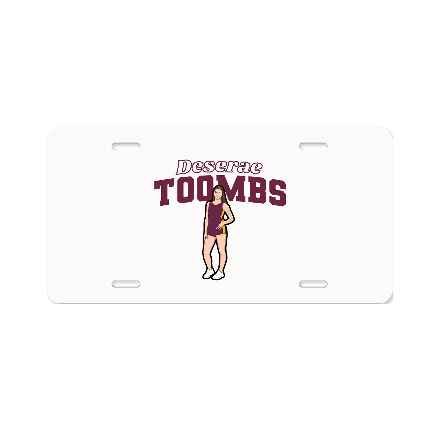 License Plate — Name Arch in Classic