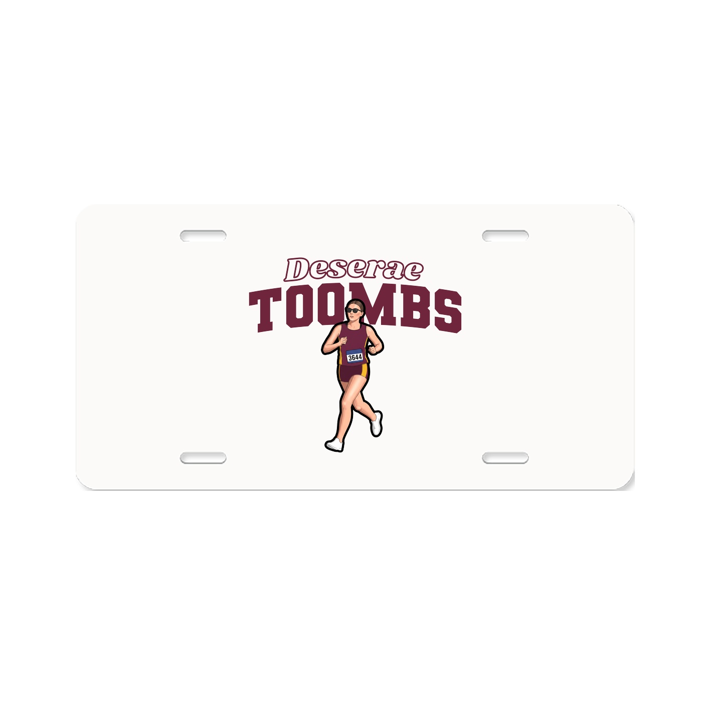 License Plate — Name Arch in Classic