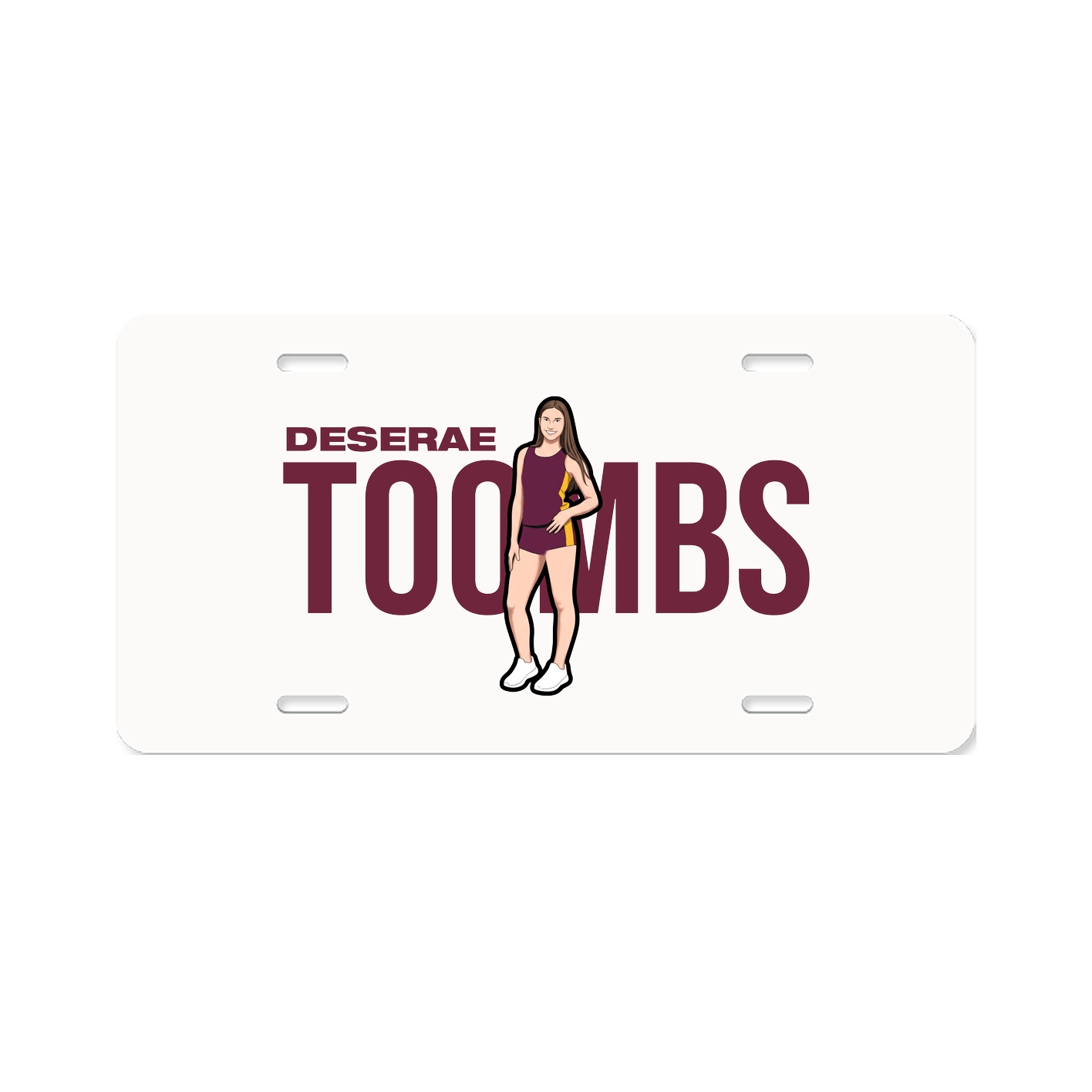 License Plate — Player Name in Classic