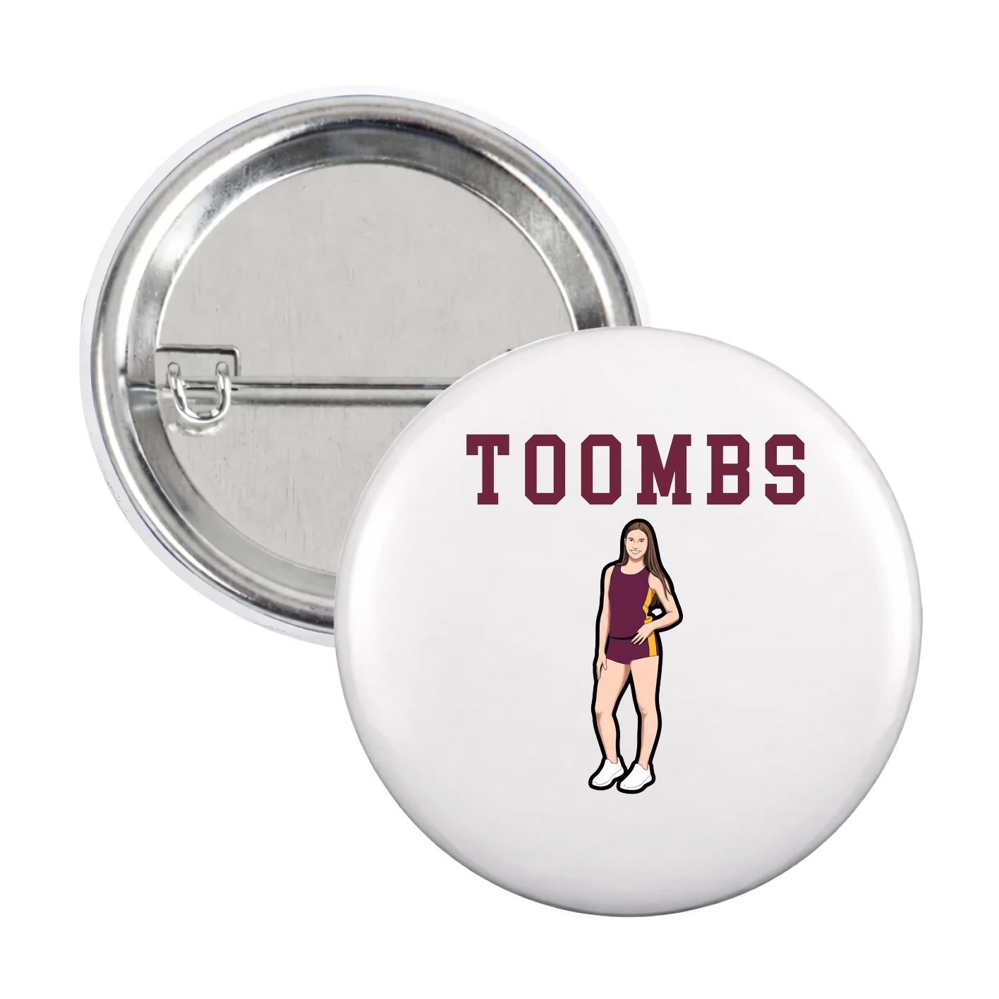 Game Day Button — Shirsey in White
