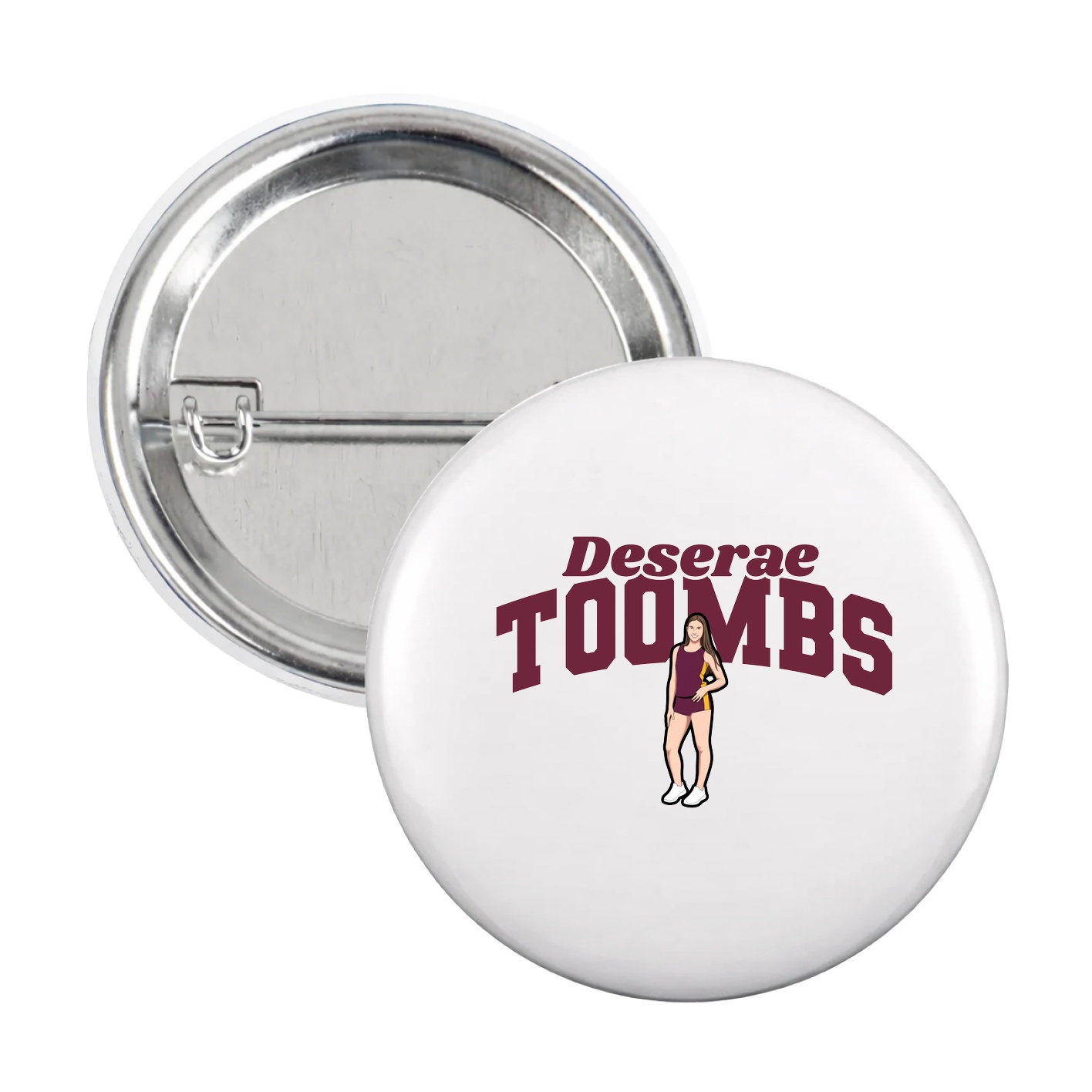 Game Day Button — Signature Arch in White