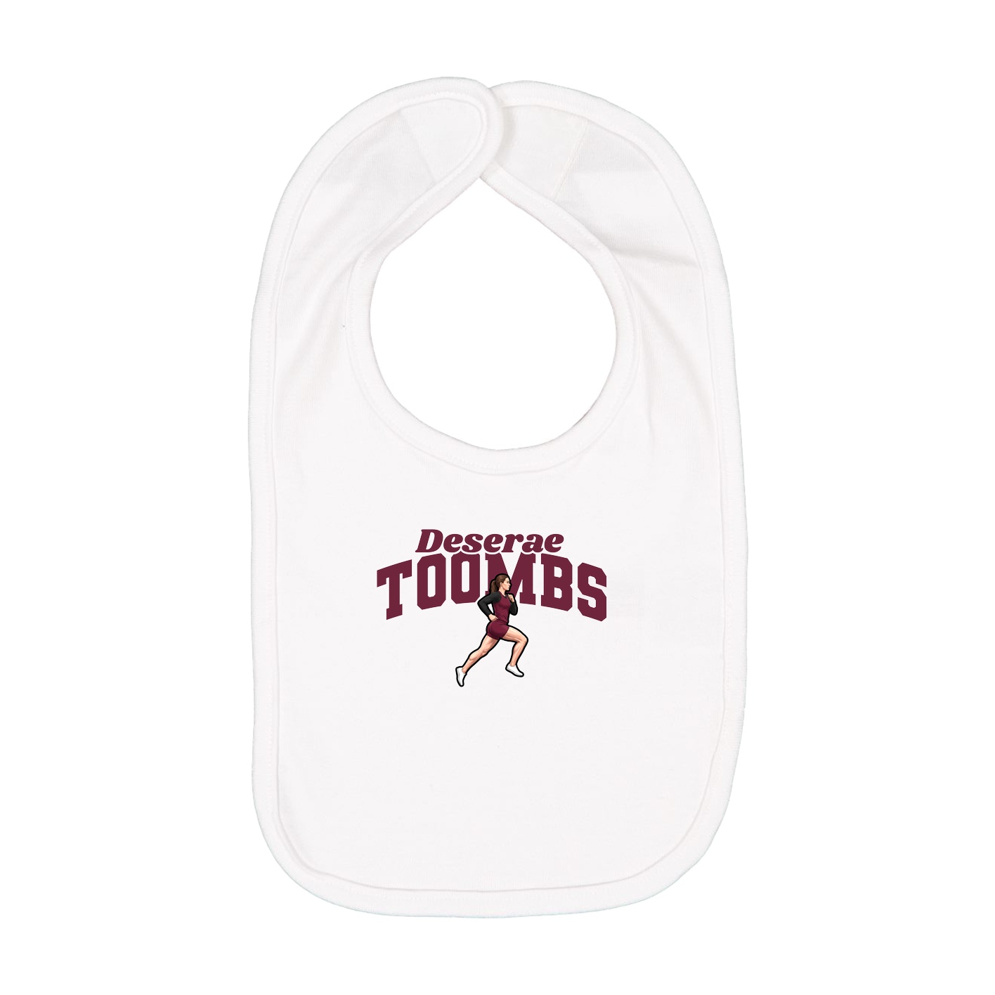 Infant Bib — Signature Arch in White