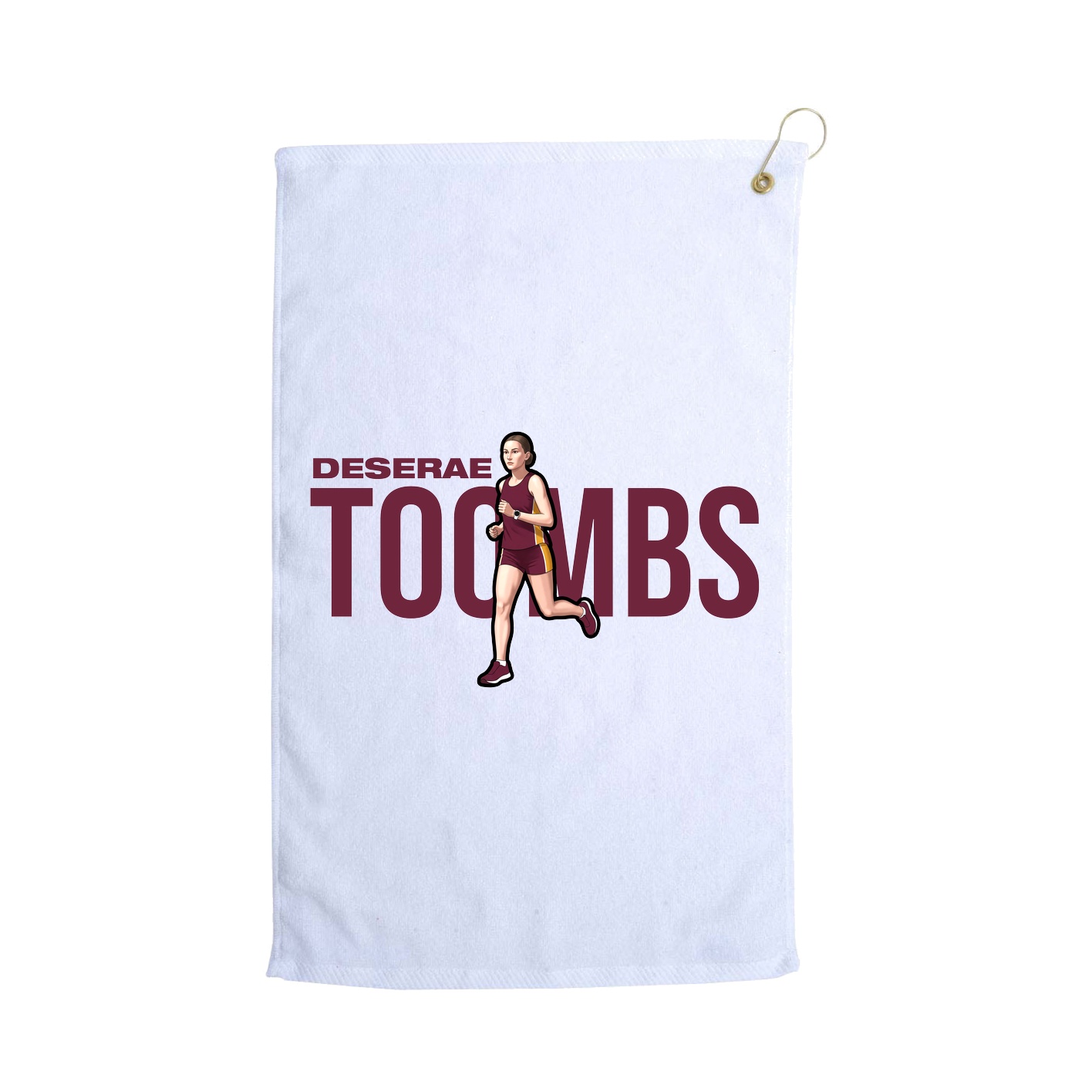 Golf Towel — Player Name in White