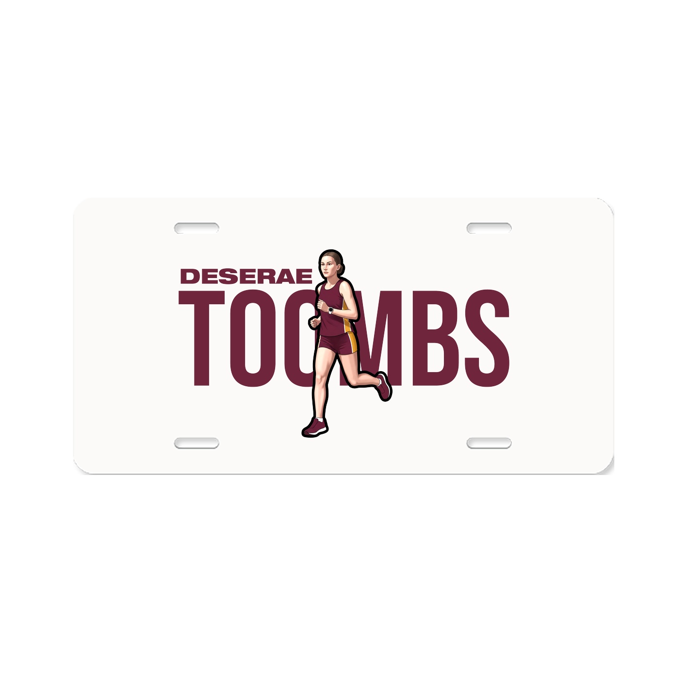 License Plate — Player Name in Classic