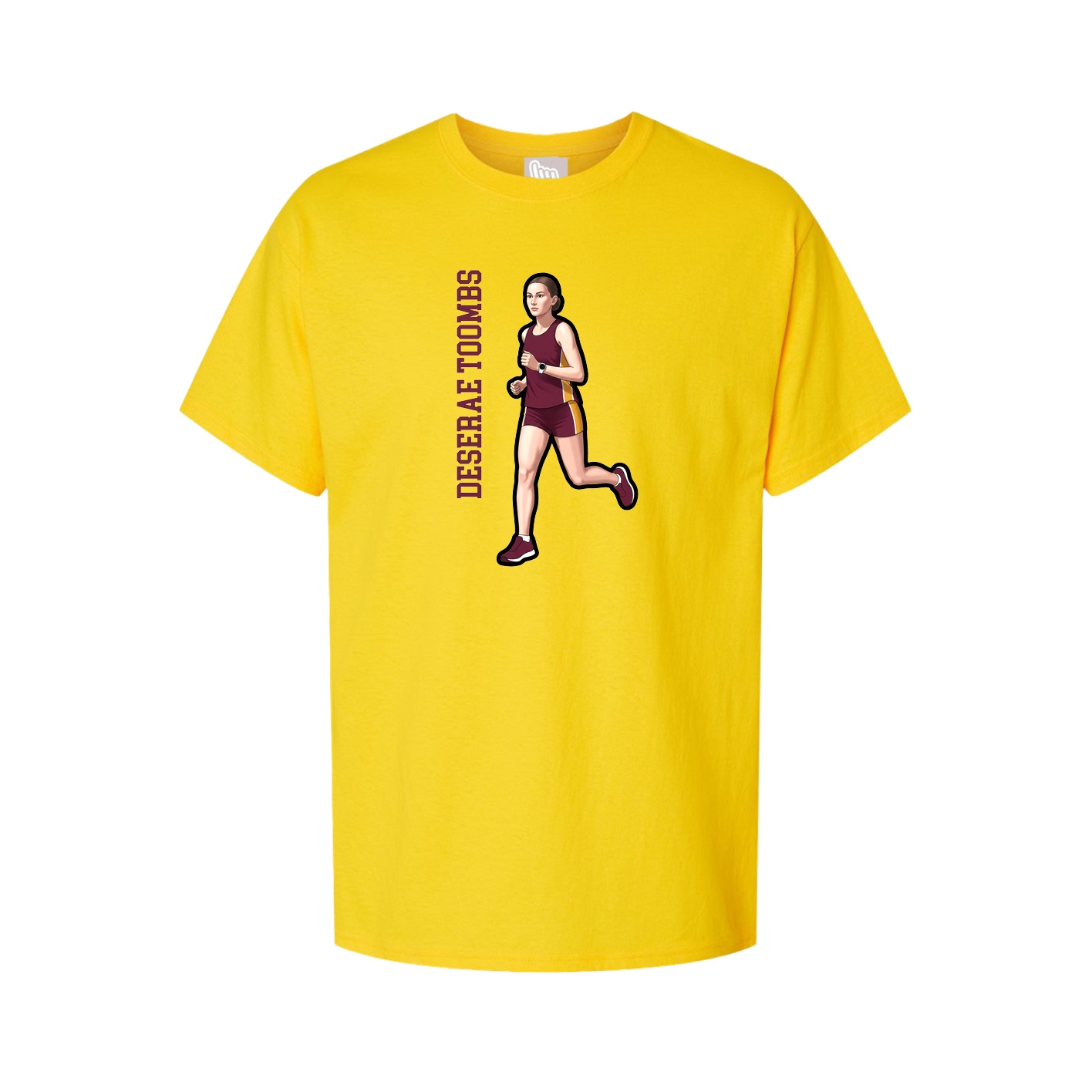 Tee — Name Vertical in Gold