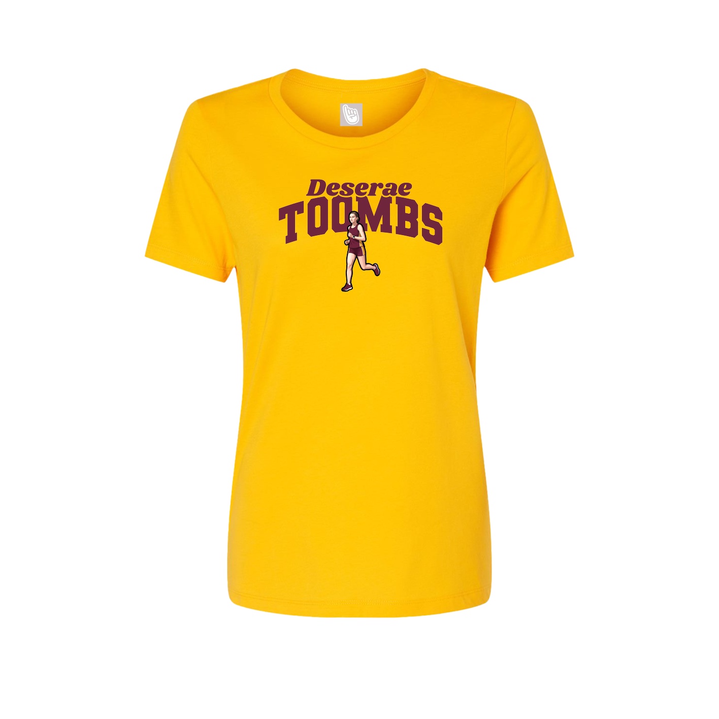 Womens Tee — Signature Arch in Gold