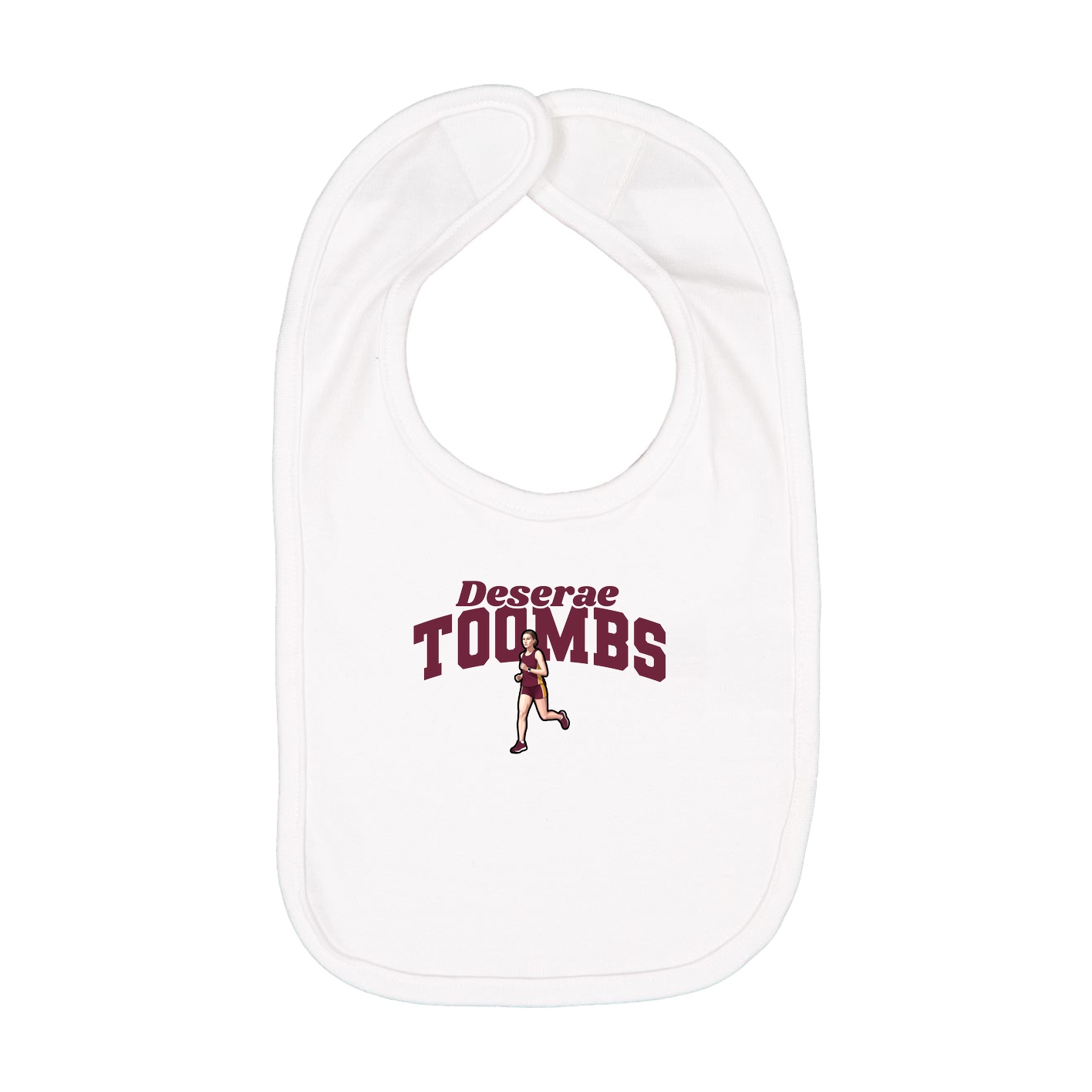 Infant Bib — Signature Arch in White
