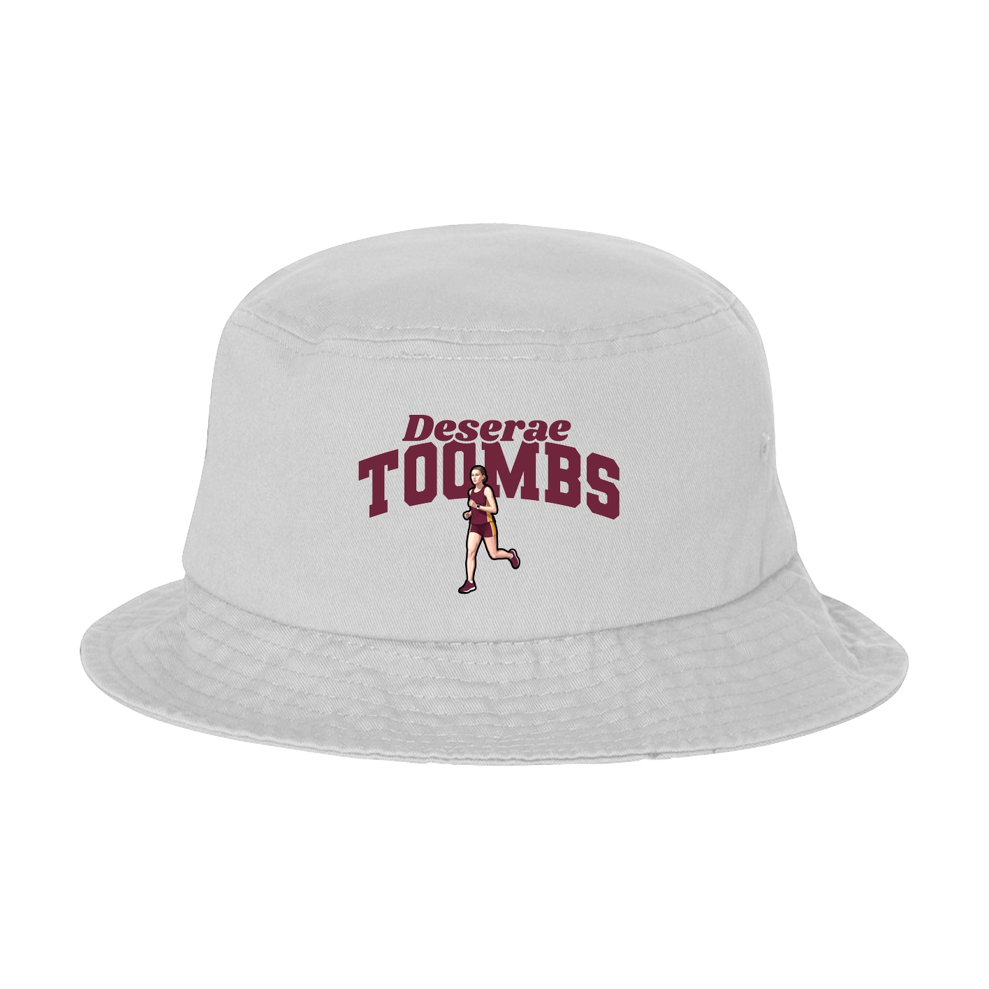 Bucket Cap — Signature Arch in White