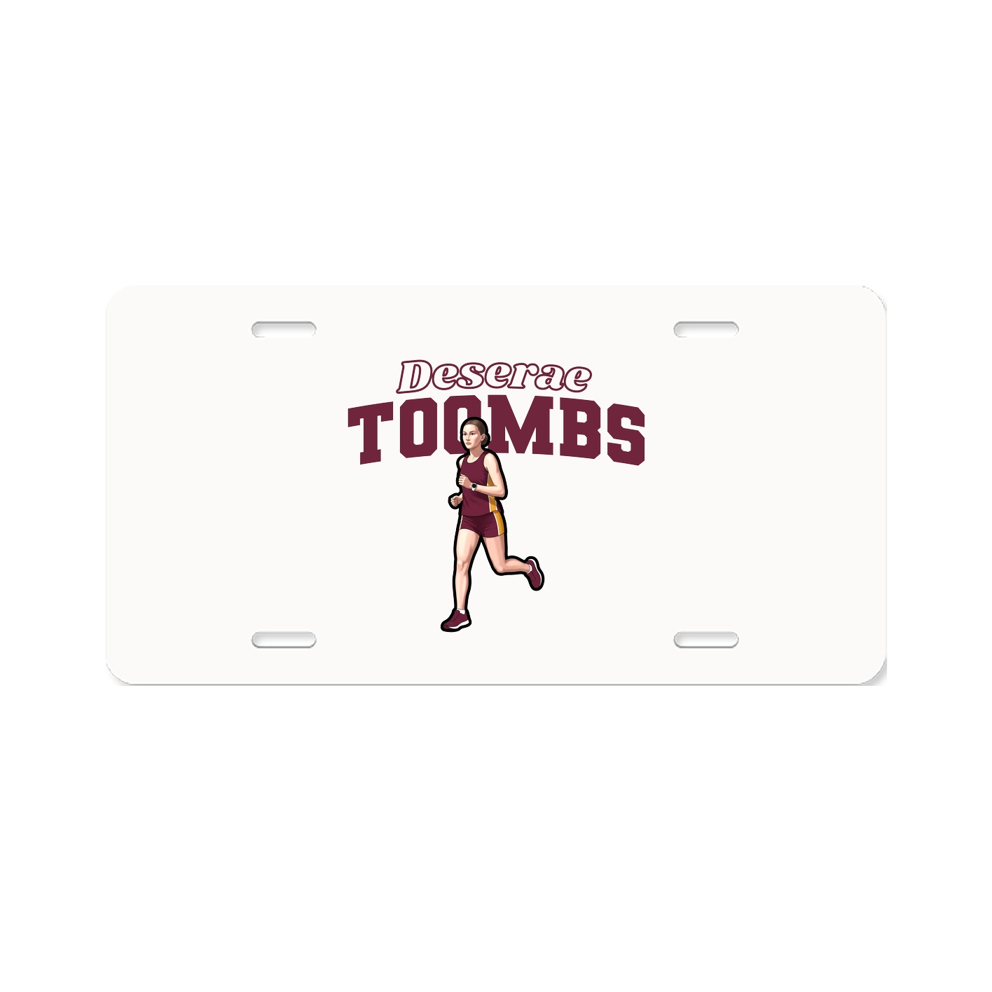 License Plate — Name Arch in Classic
