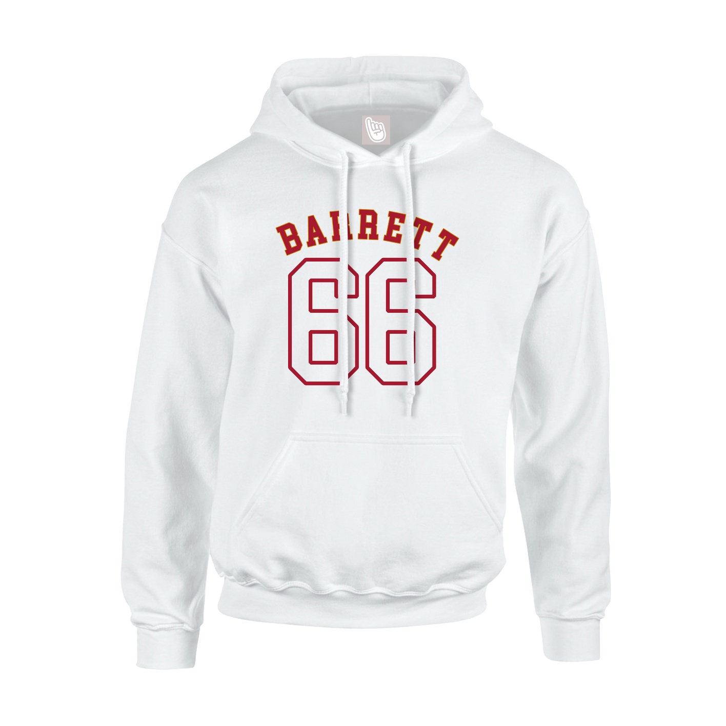 Youth Hoodie — Shirsey Arch in White