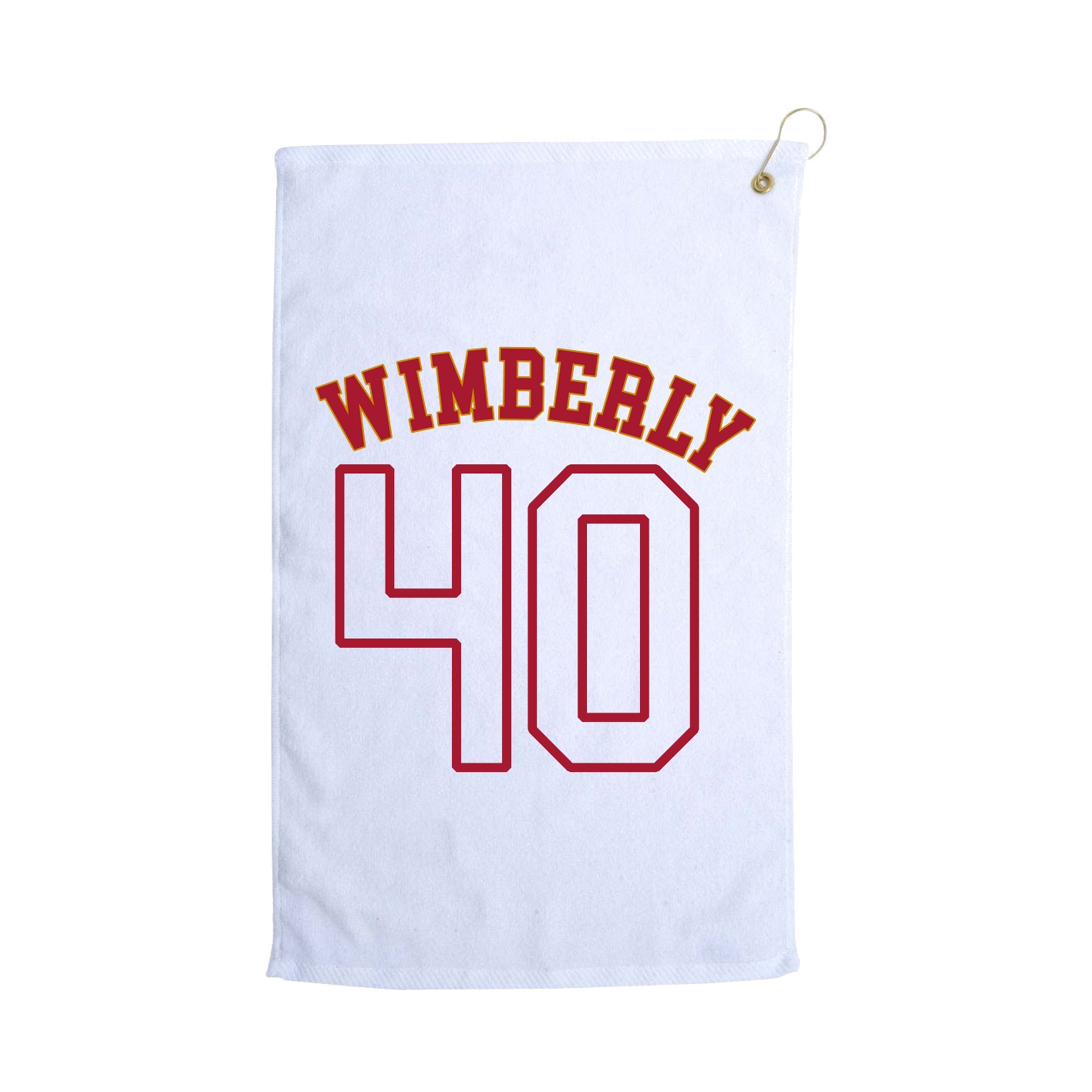 Golf Towel — Shirsey Arch in White