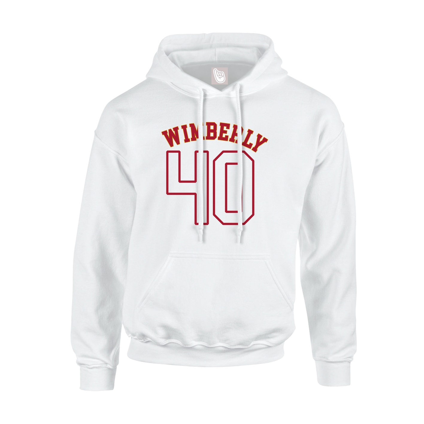 Youth Hoodie — Shirsey Arch in White