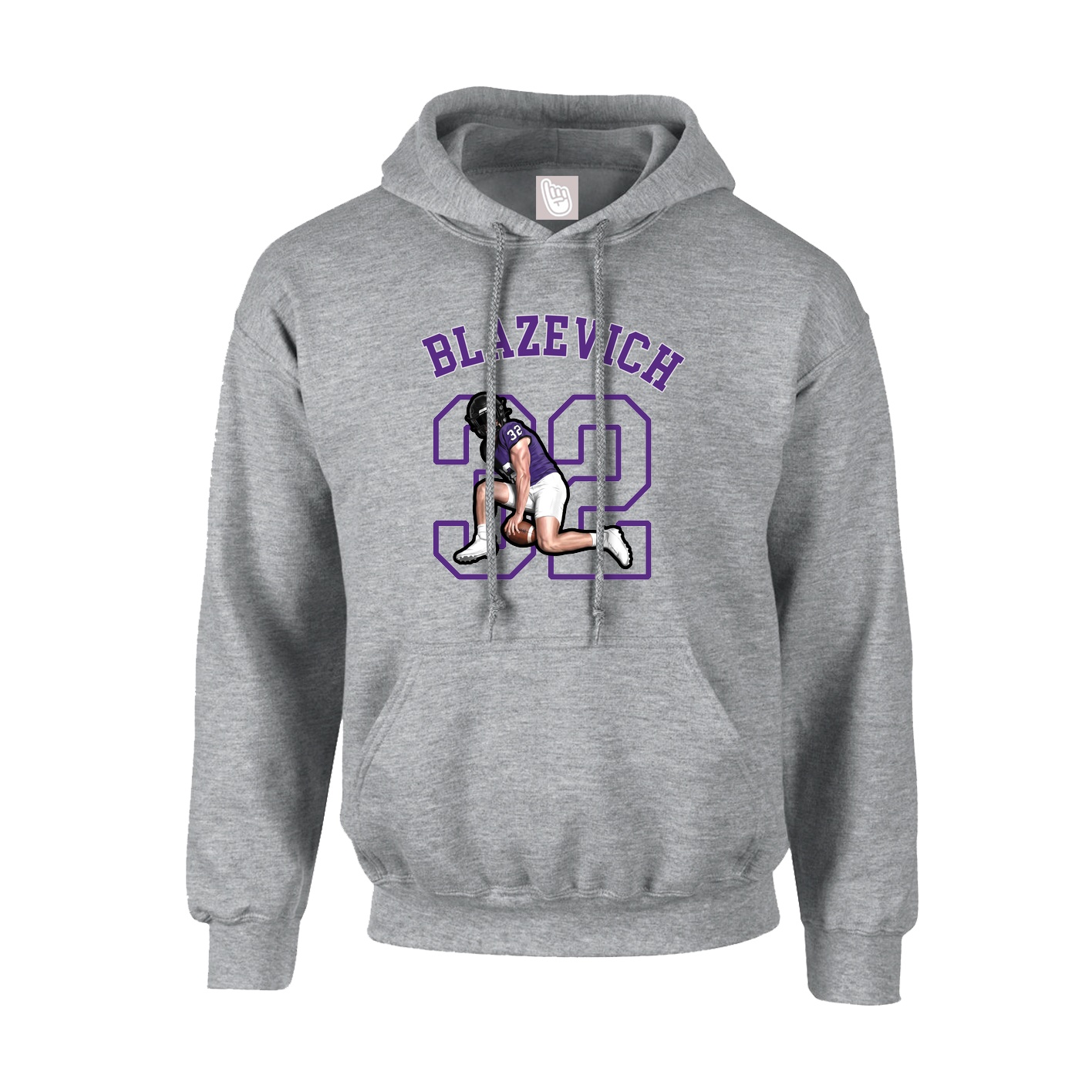 Youth Hoodie — Shirsey Arch in Grey