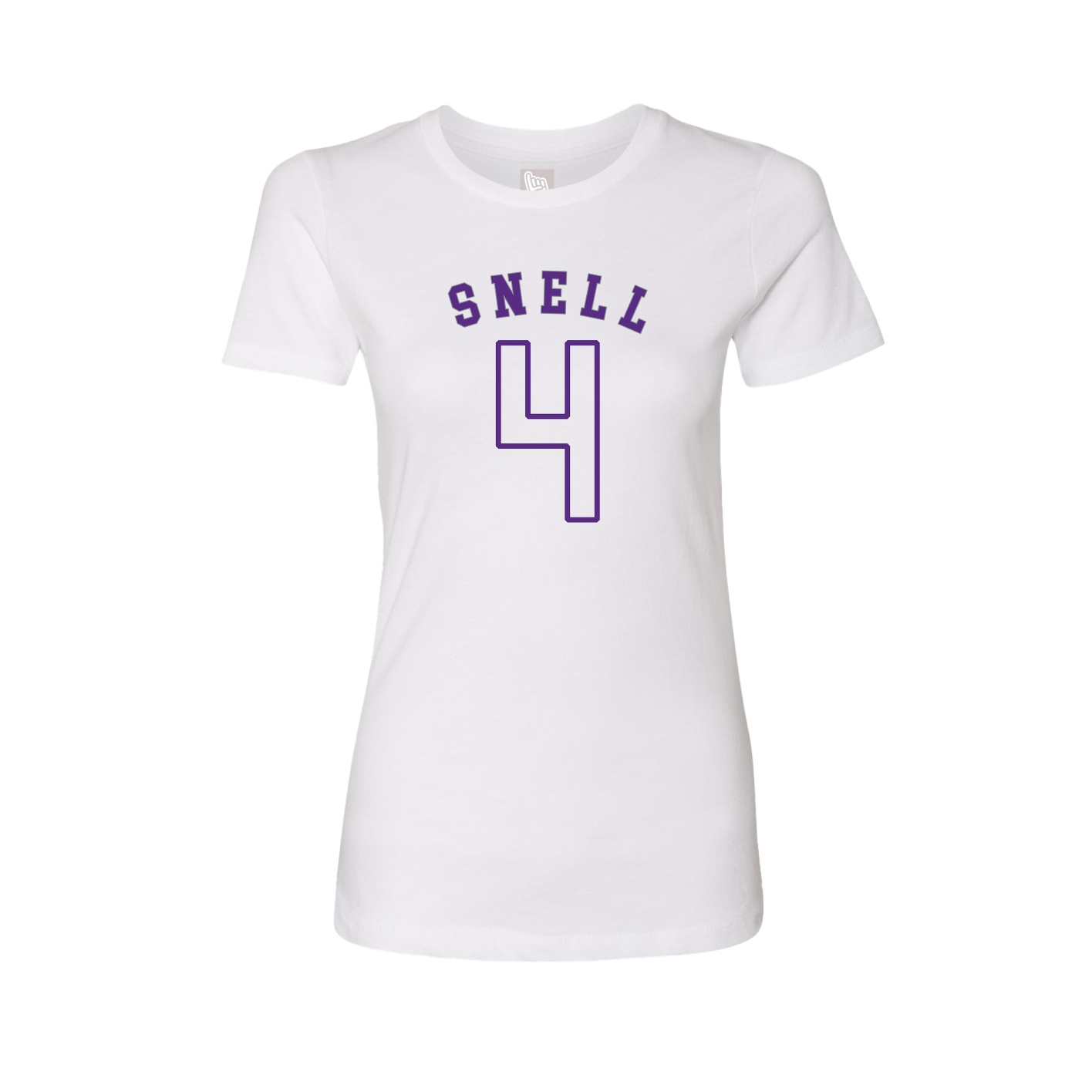 Fitted Women's Tee — Shirsey Arch in White