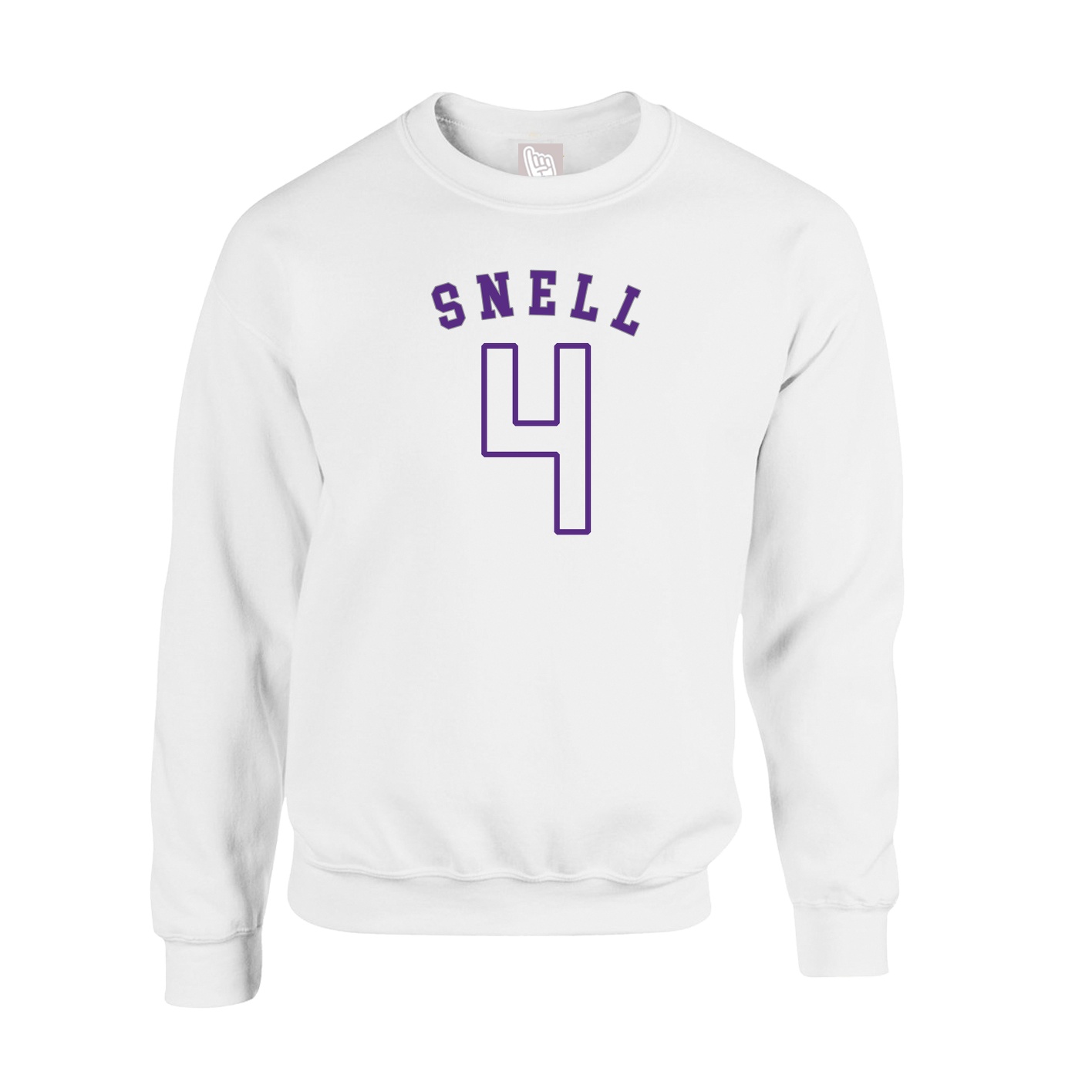Fleece Crew — Shirsey Arch in White