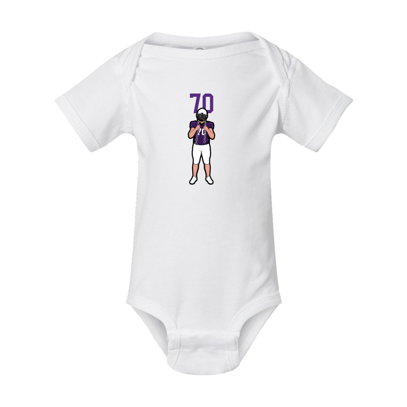 Baby Onesie — Number Top in White