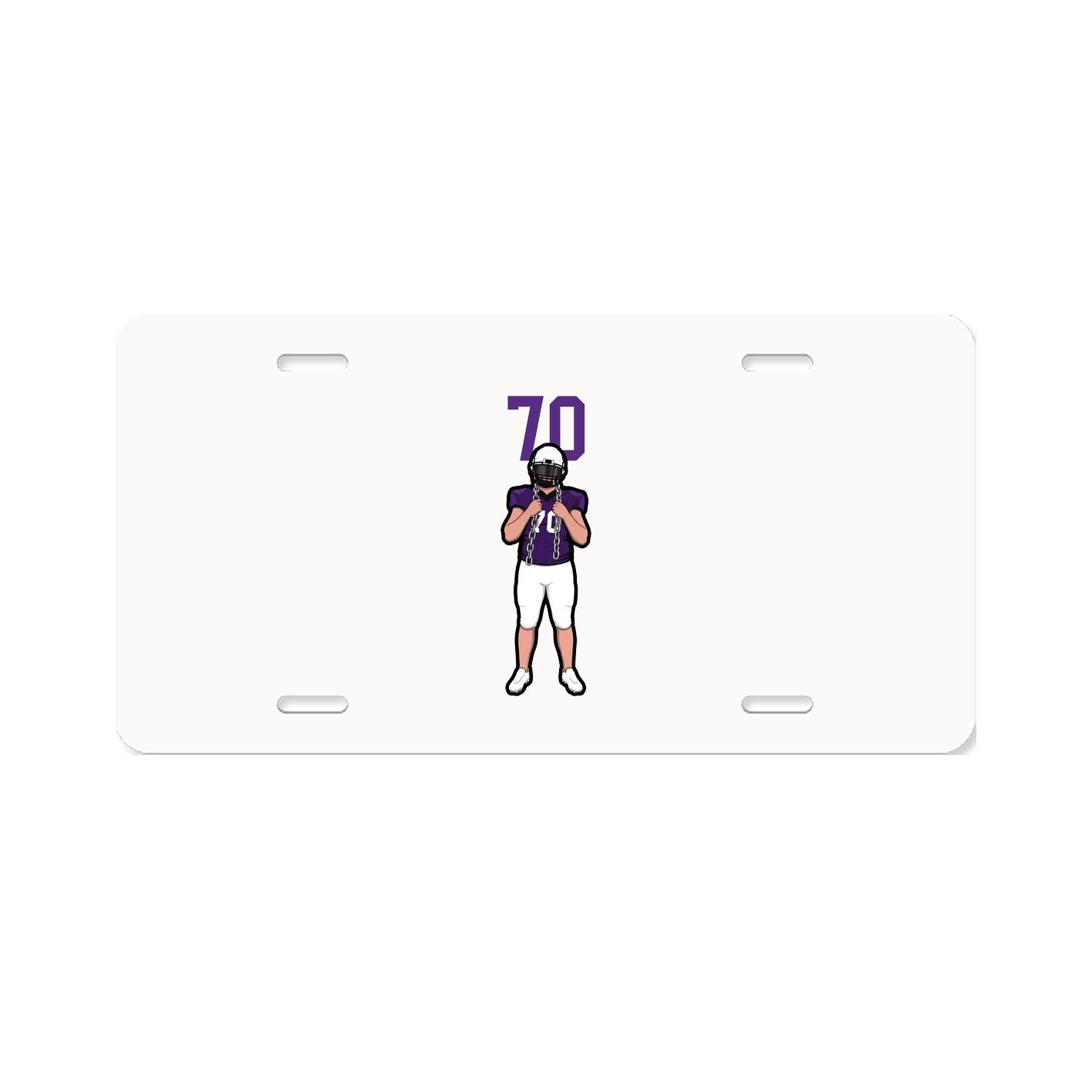 License Plate — Number Top in Classic
