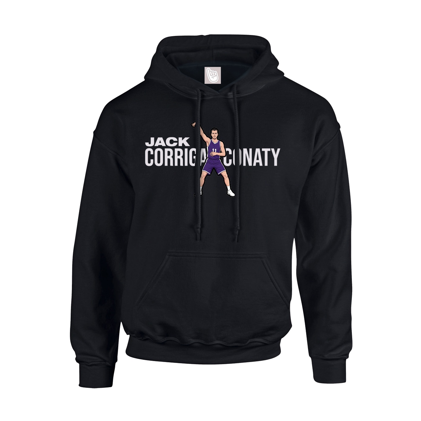 Hoodie — Player Name in Black