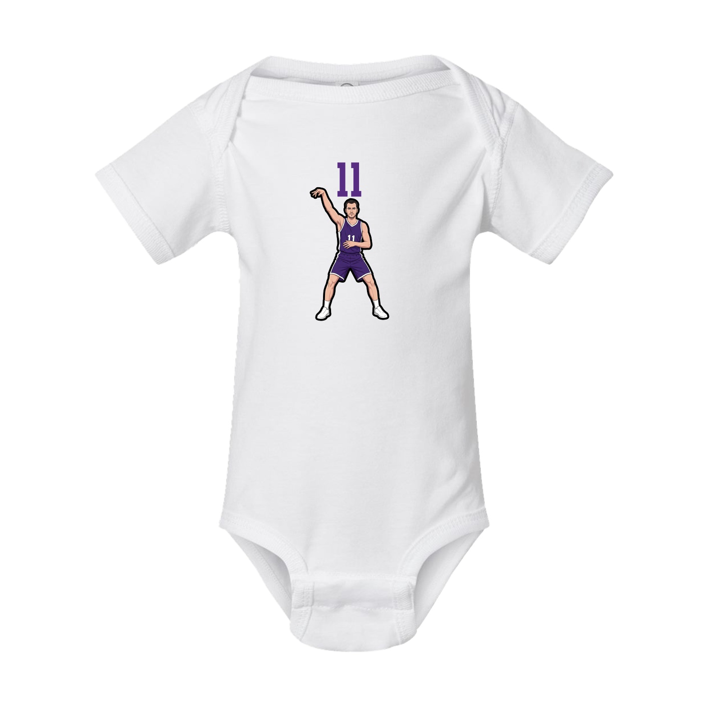 Baby Onesie — Number Top in White