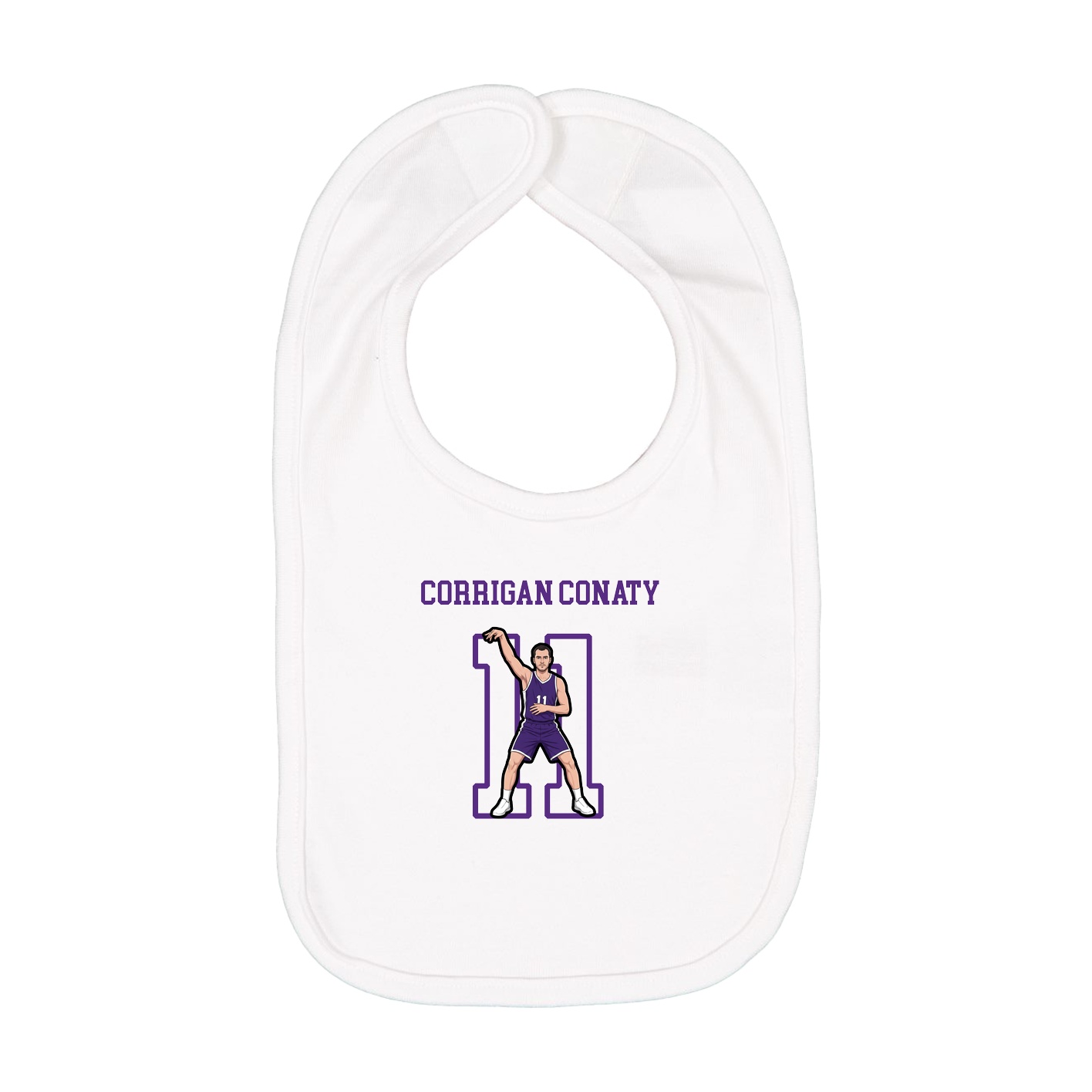 Infant Bib — Shirsey in White