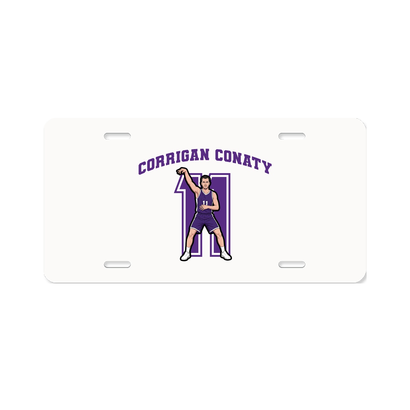 License Plate — Number in Classic