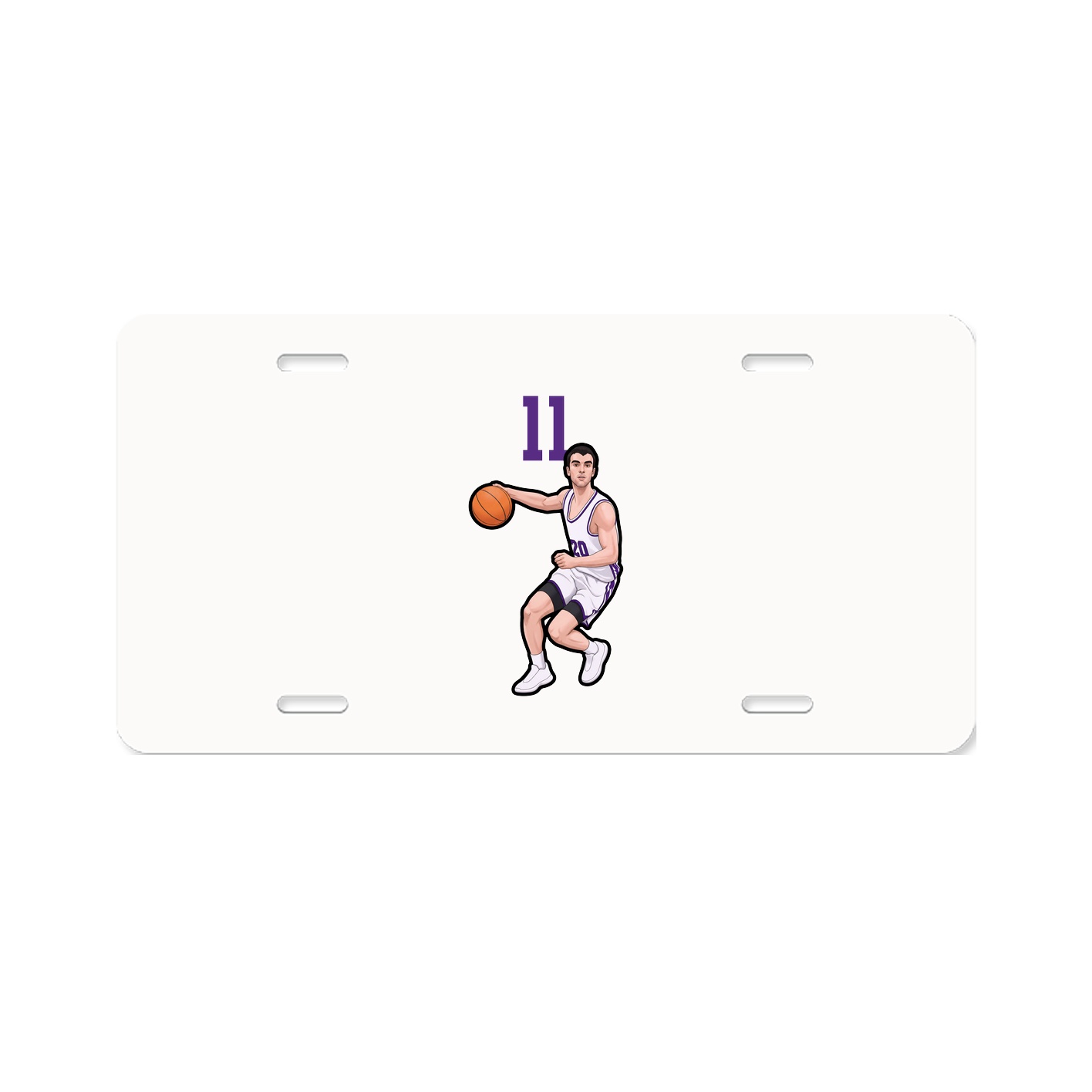 License Plate — Number Top in Classic