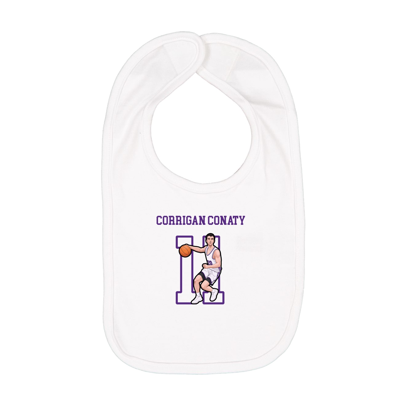 Infant Bib — Shirsey in White