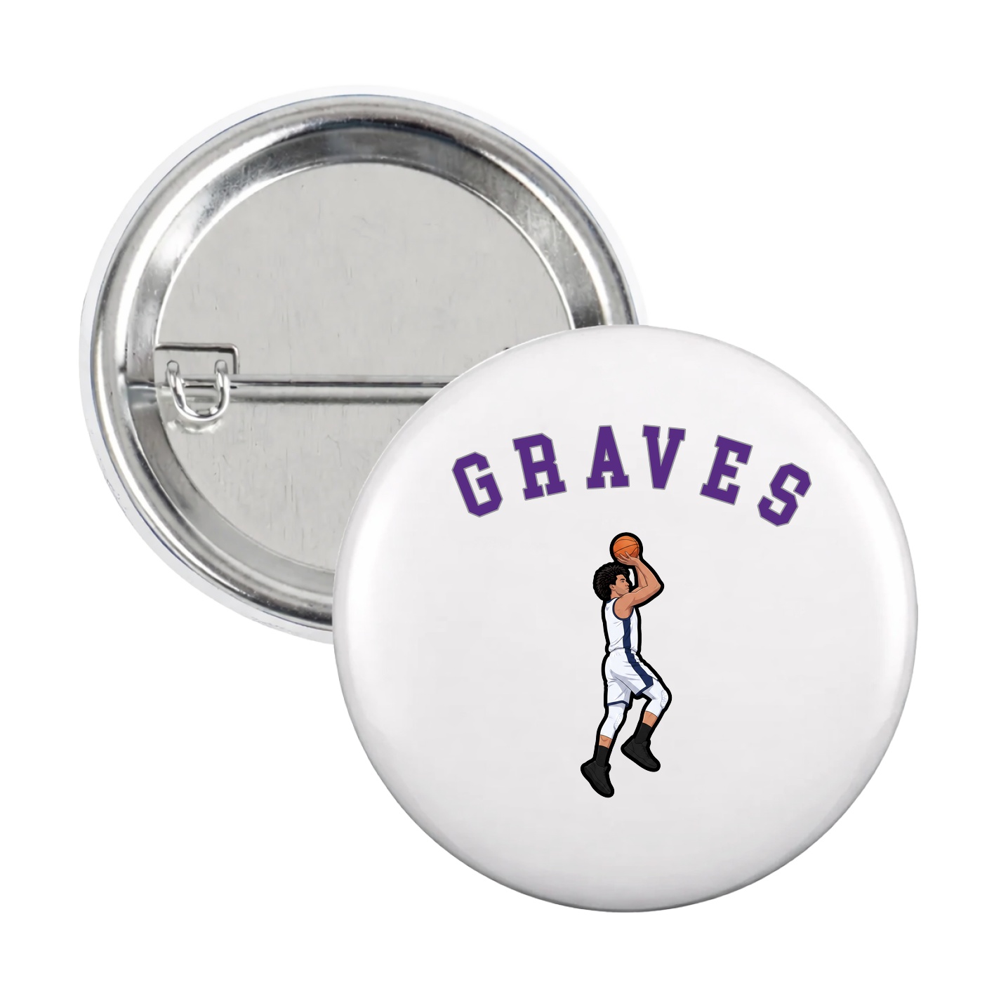 Game Day Button — Shirsey Arch in White