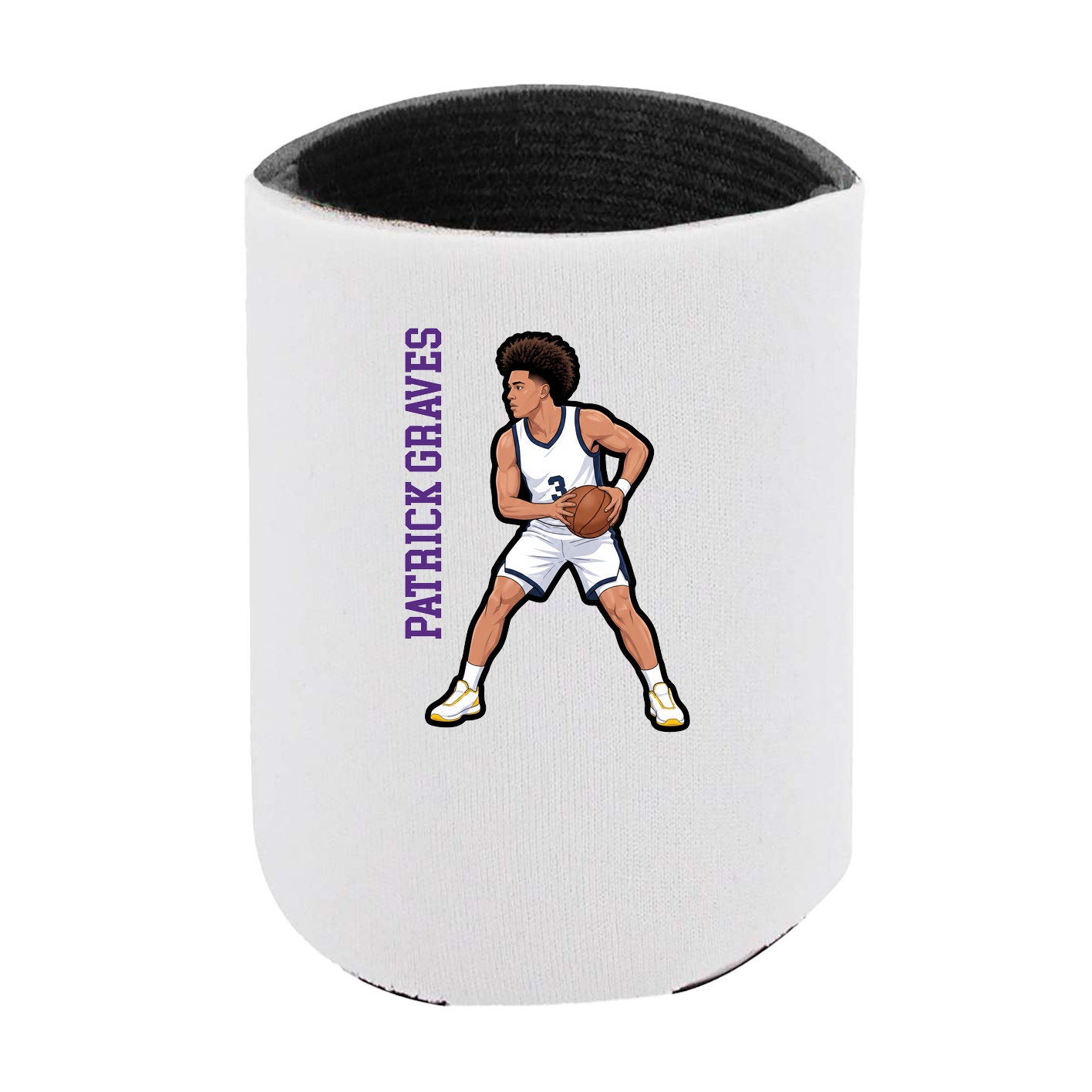 Can Holder — Name Vertical in White