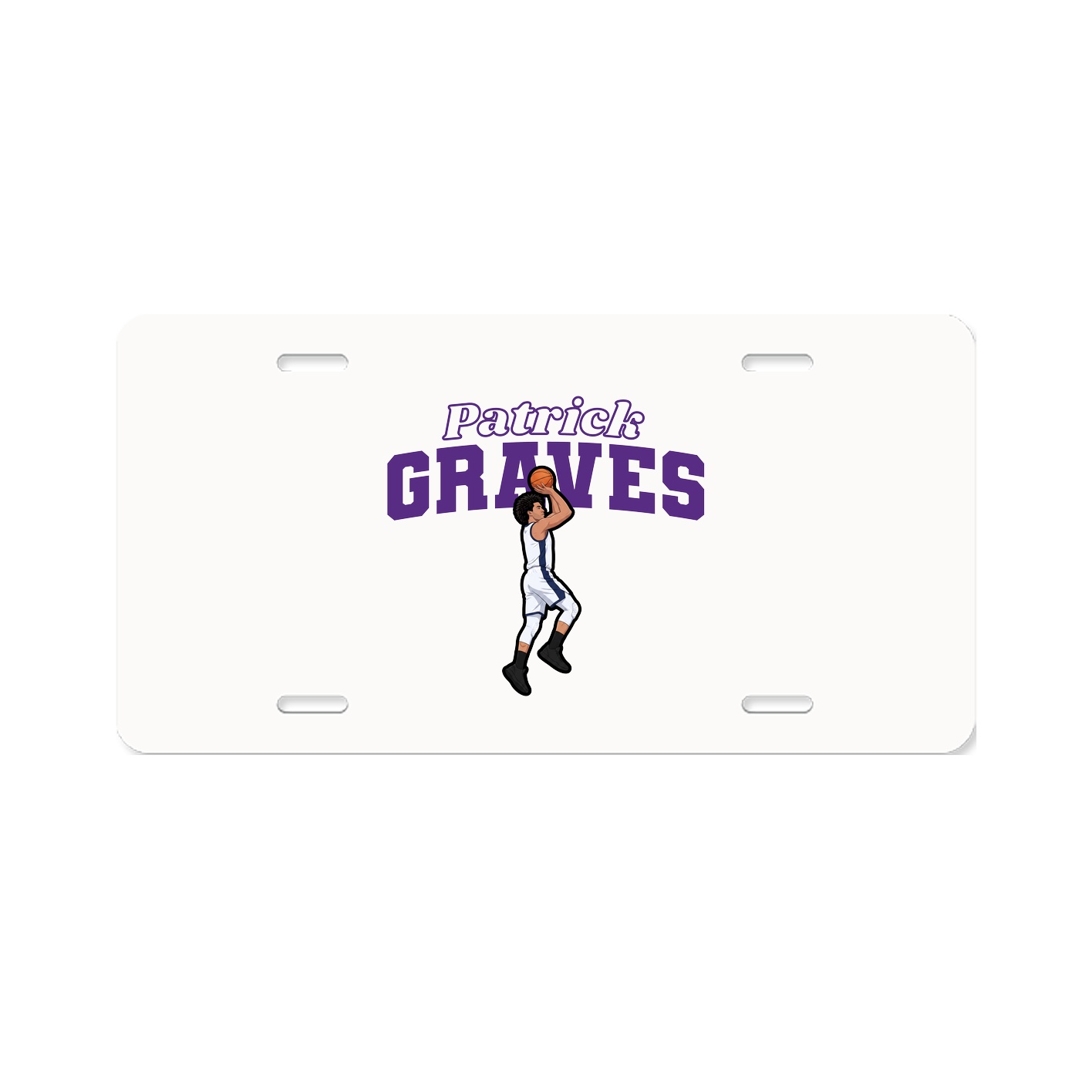 License Plate — Name Arch in Classic