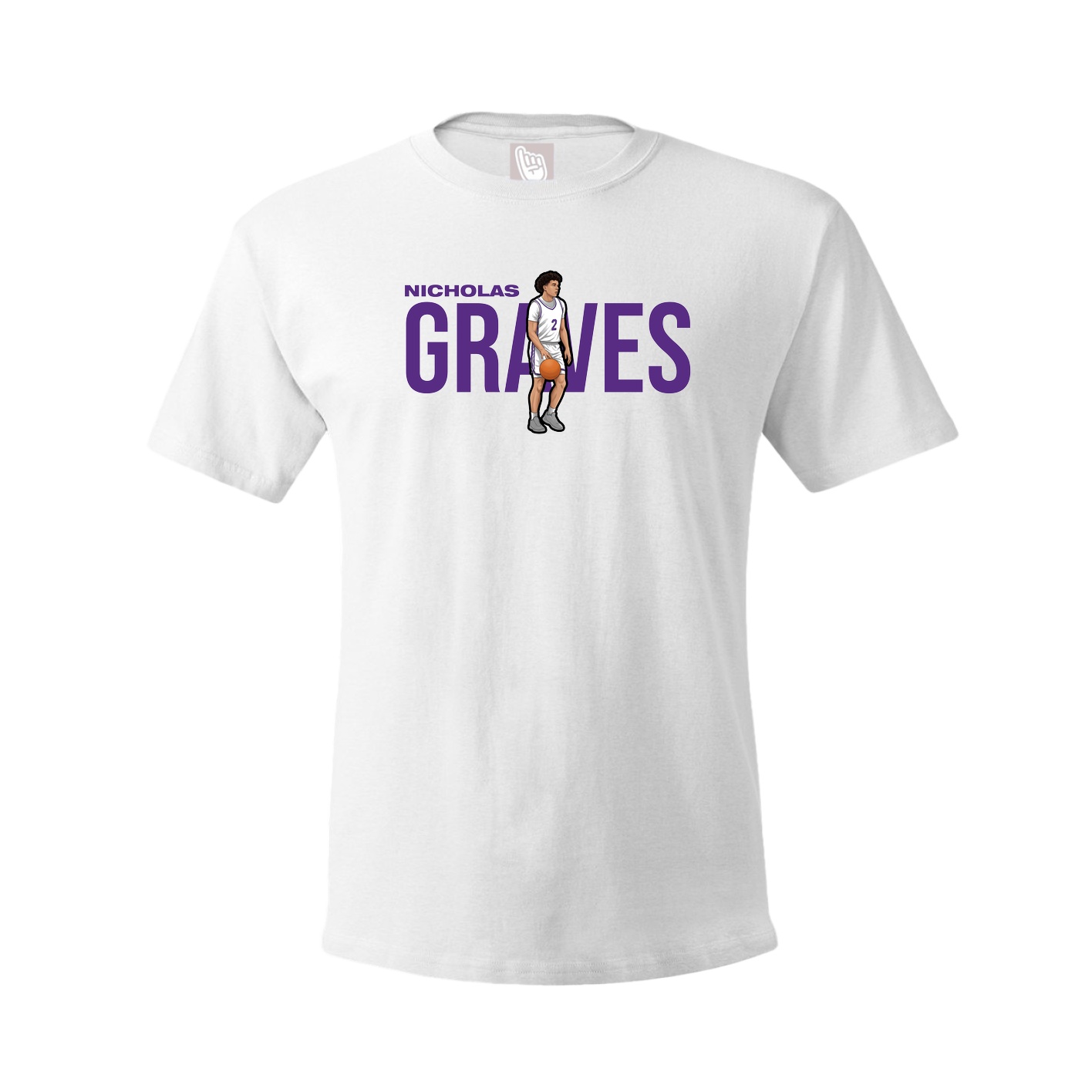 Youth Tee — Player Name in White