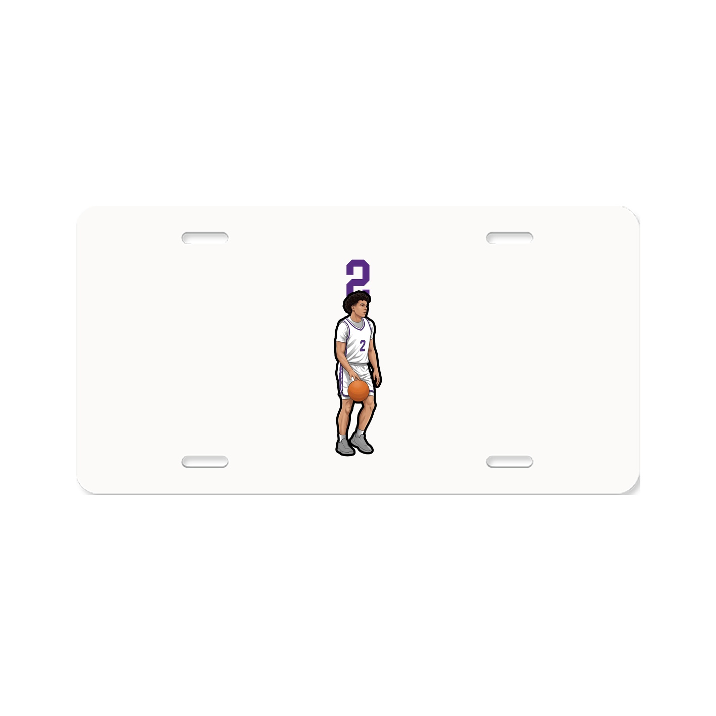 License Plate — Number Top in Classic