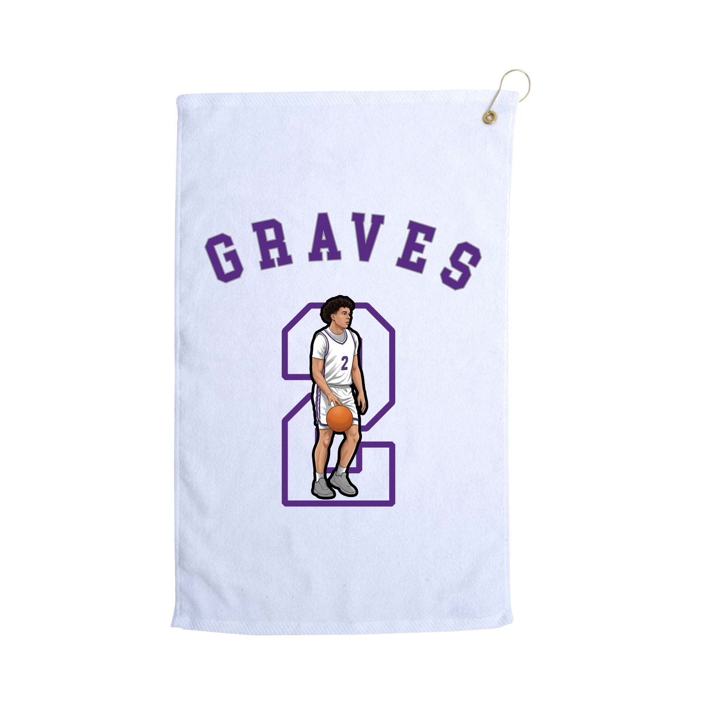 Golf Towel — Shirsey Arch in White