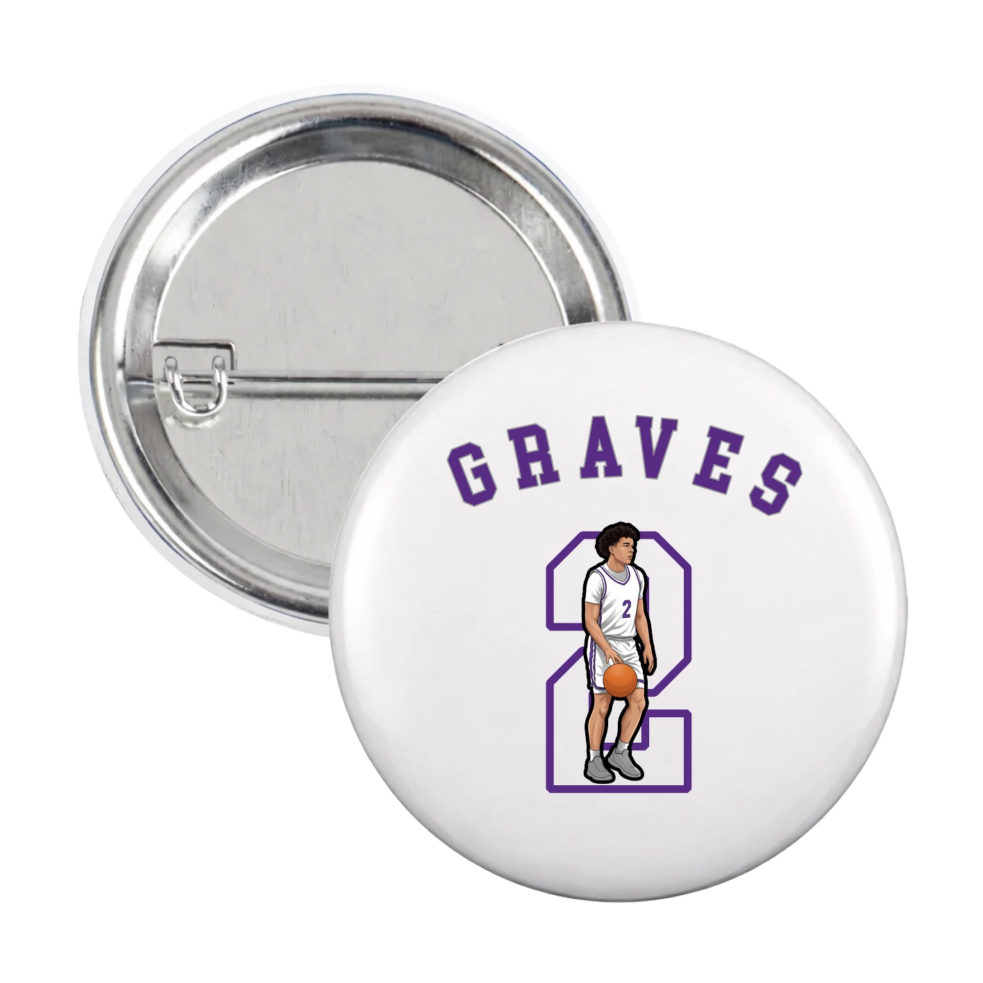 Game Day Button — Shirsey Arch in White