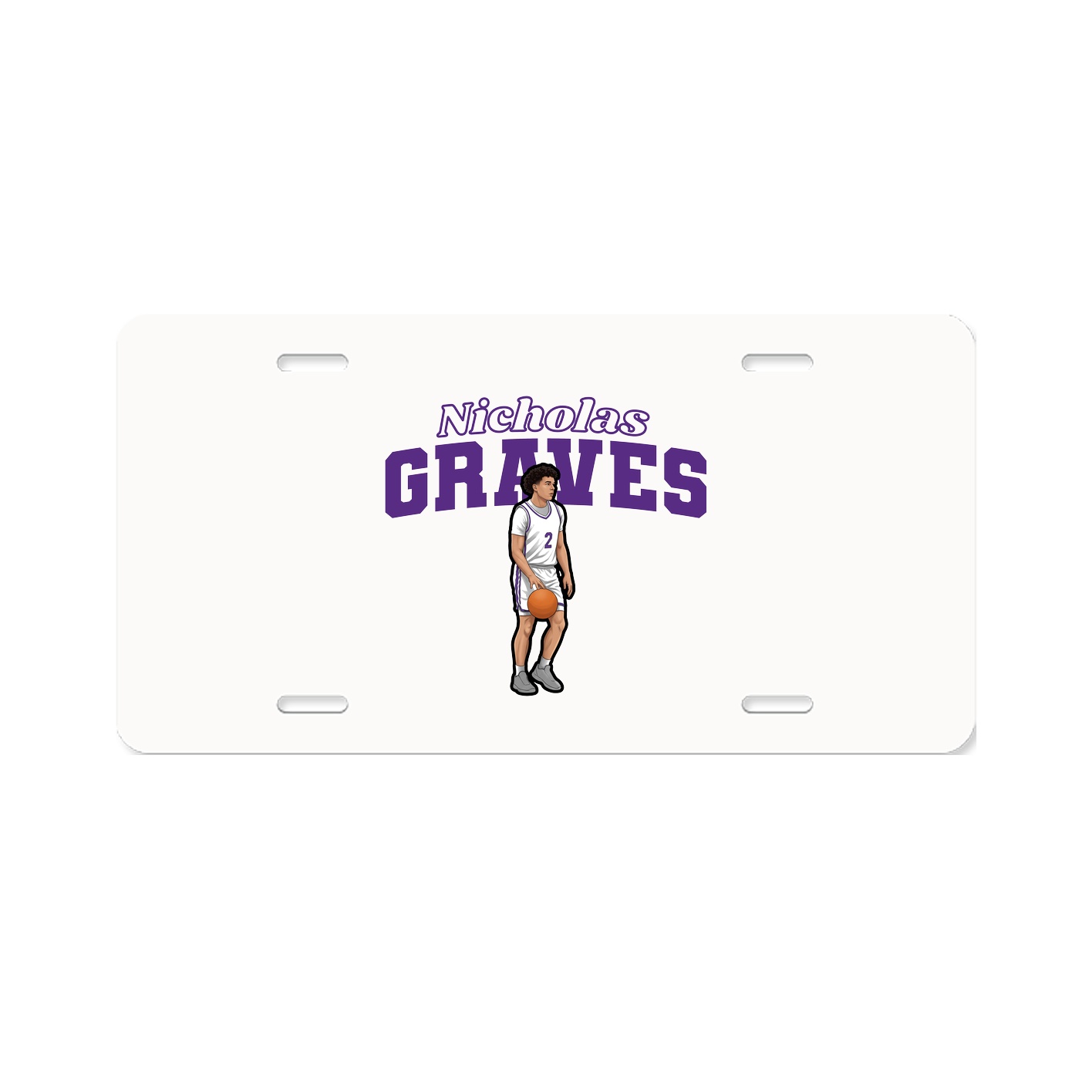 License Plate — Name Arch in Classic