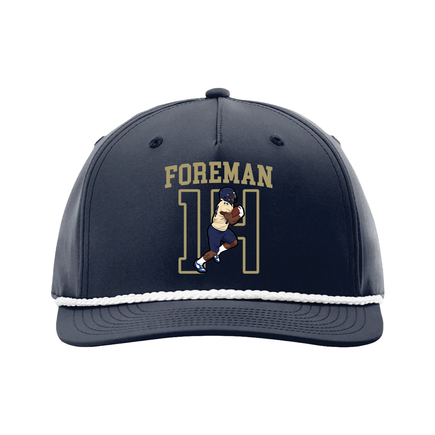 Five-Panel Classic Rope Cap — Shirsey in Navy