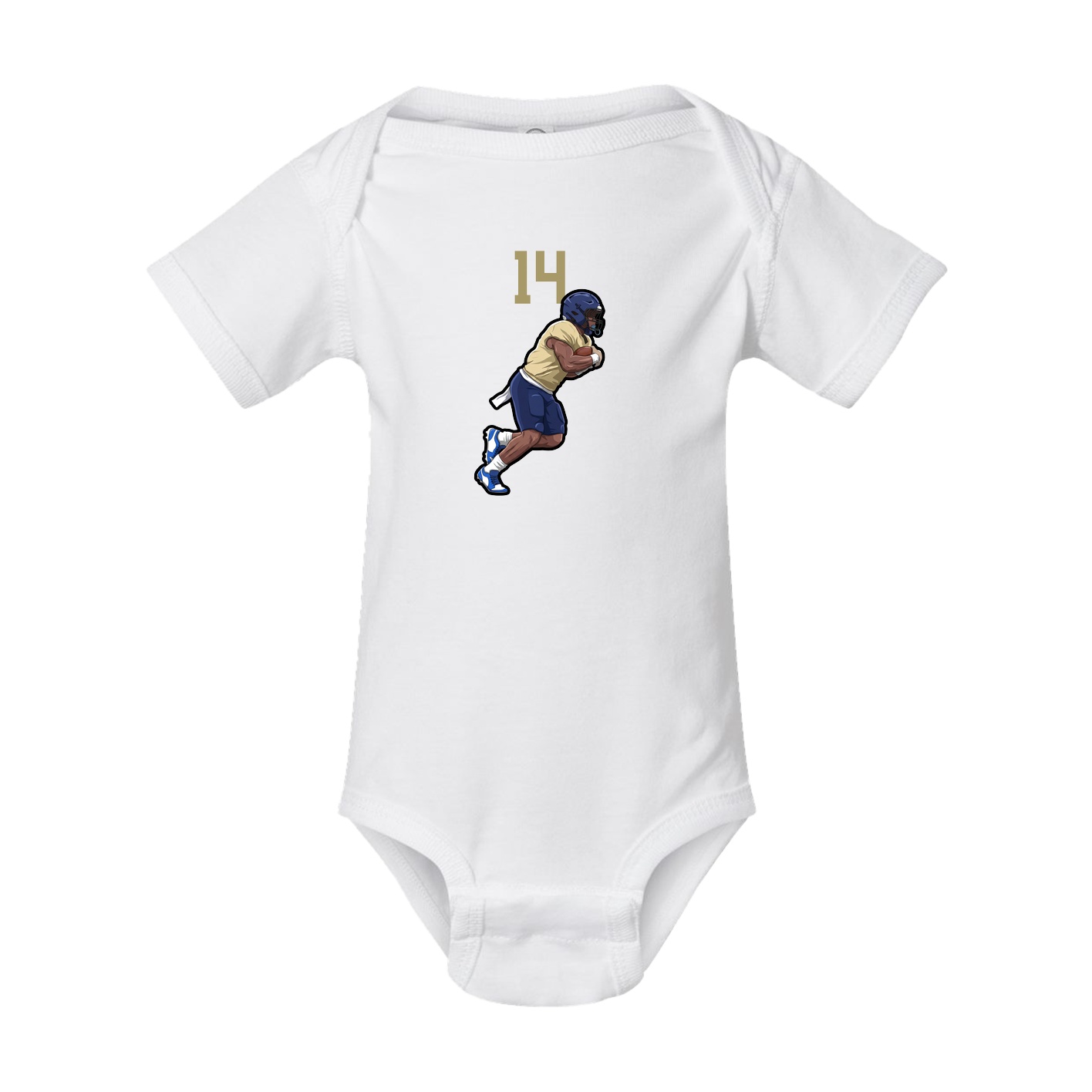 Baby Onesie — Number Top in White