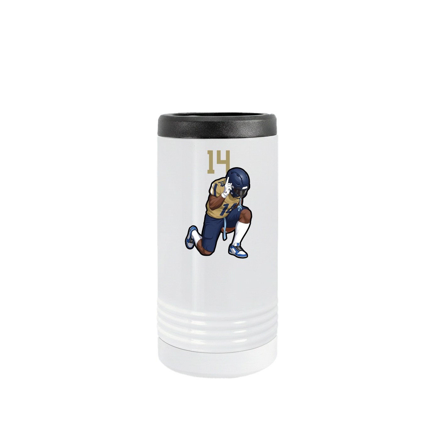 Slim Beverage Holder — Number Top in White