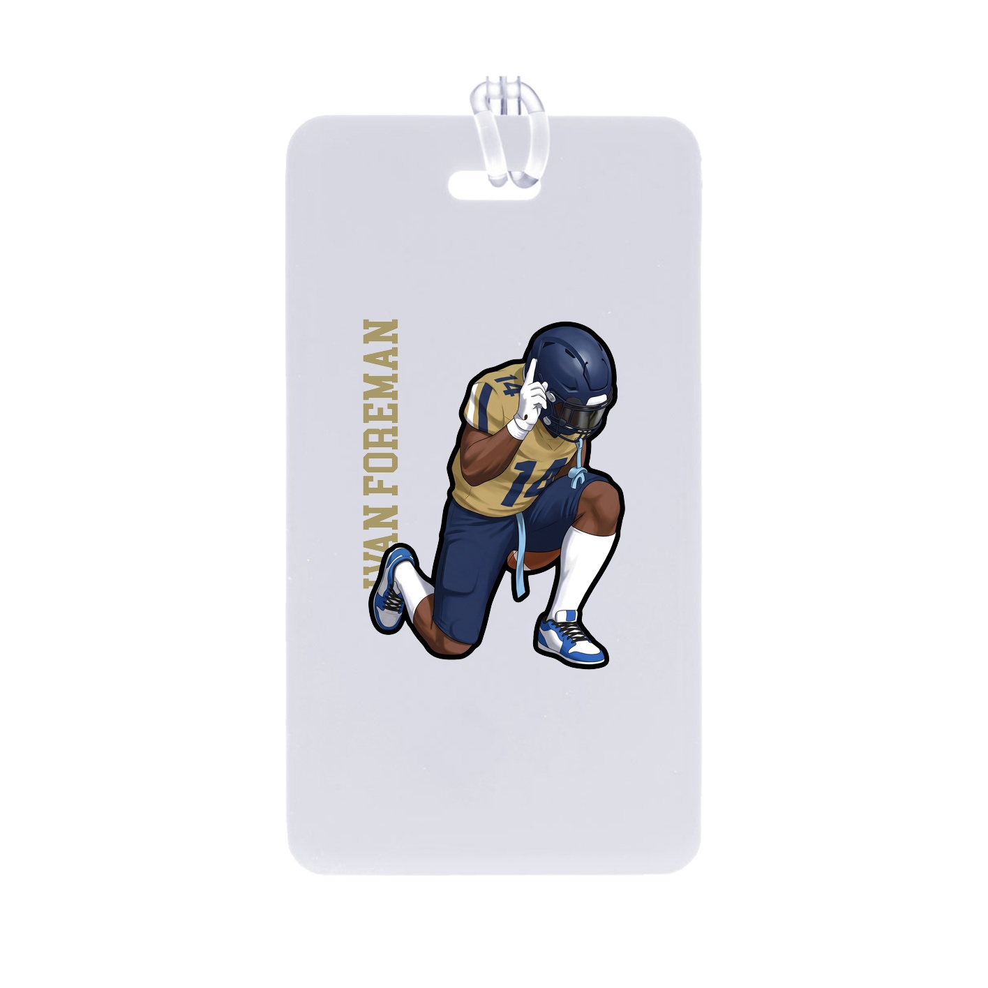 Bag Tag — Name Vertical in Classic