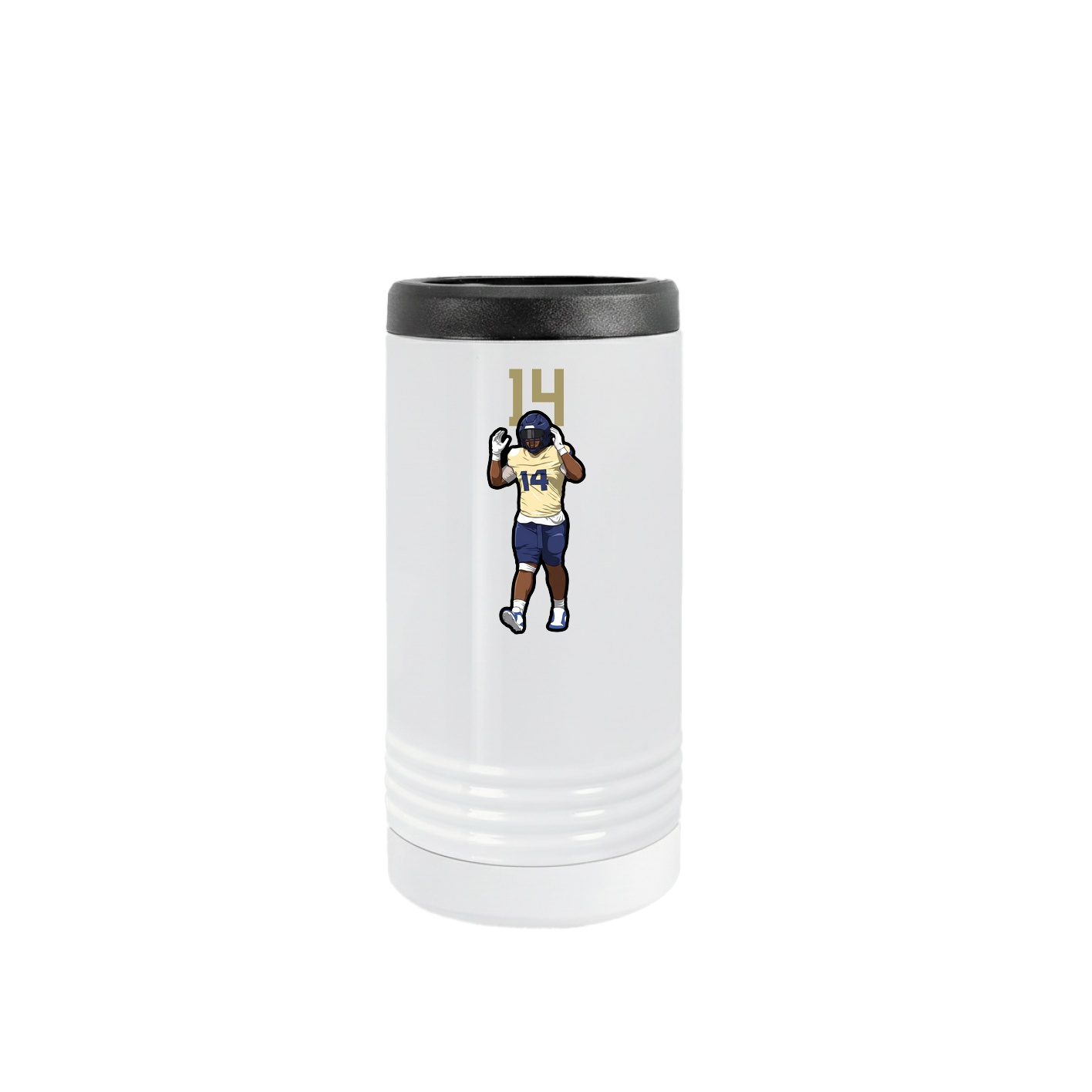 Slim Beverage Holder — Number Top in White