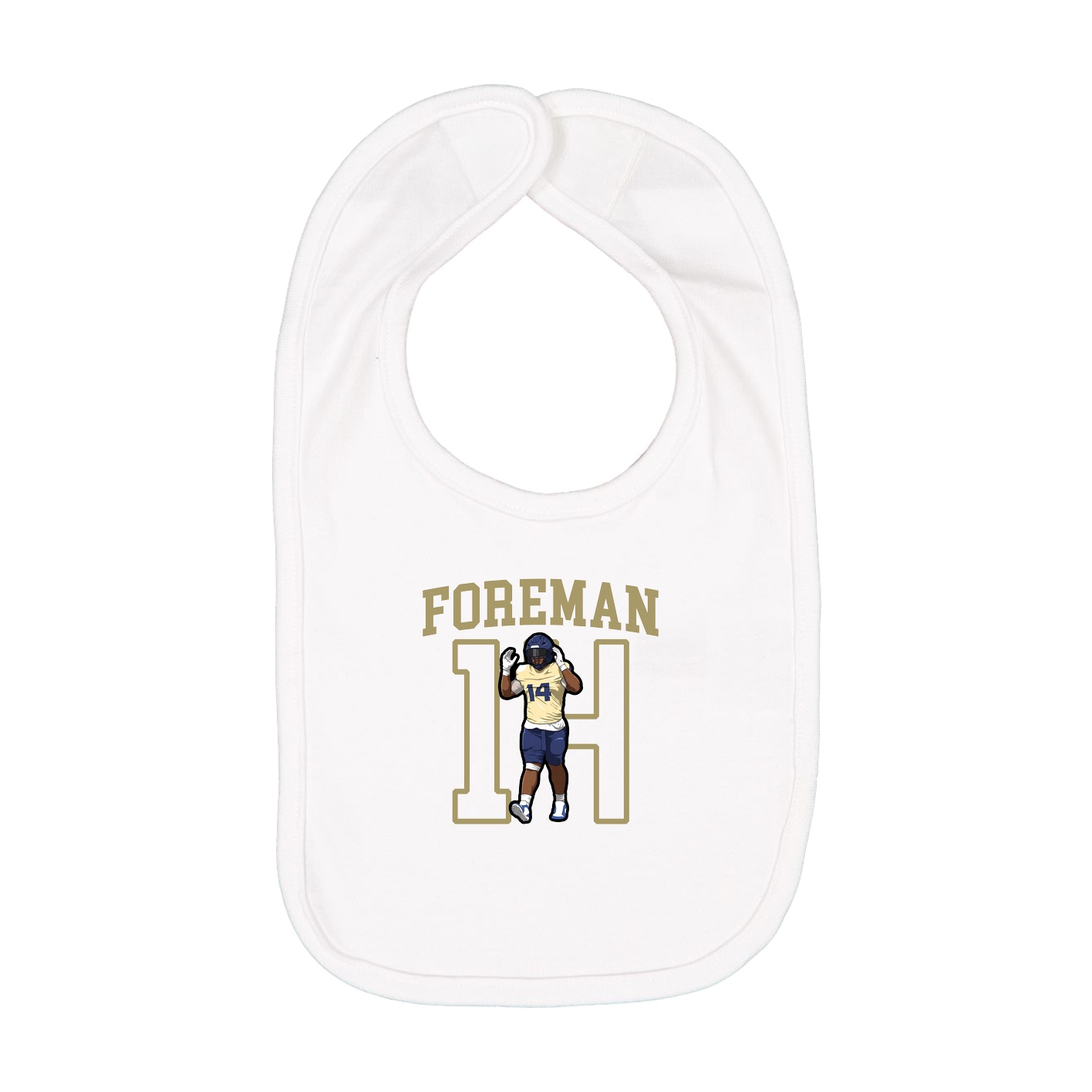 Infant Bib — Shirsey in White