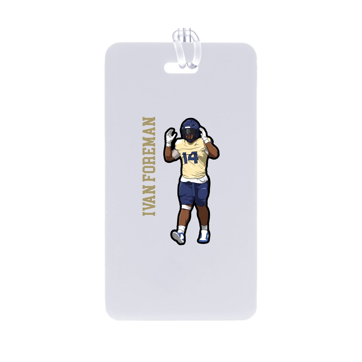 Bag Tag — Name Vertical in Classic