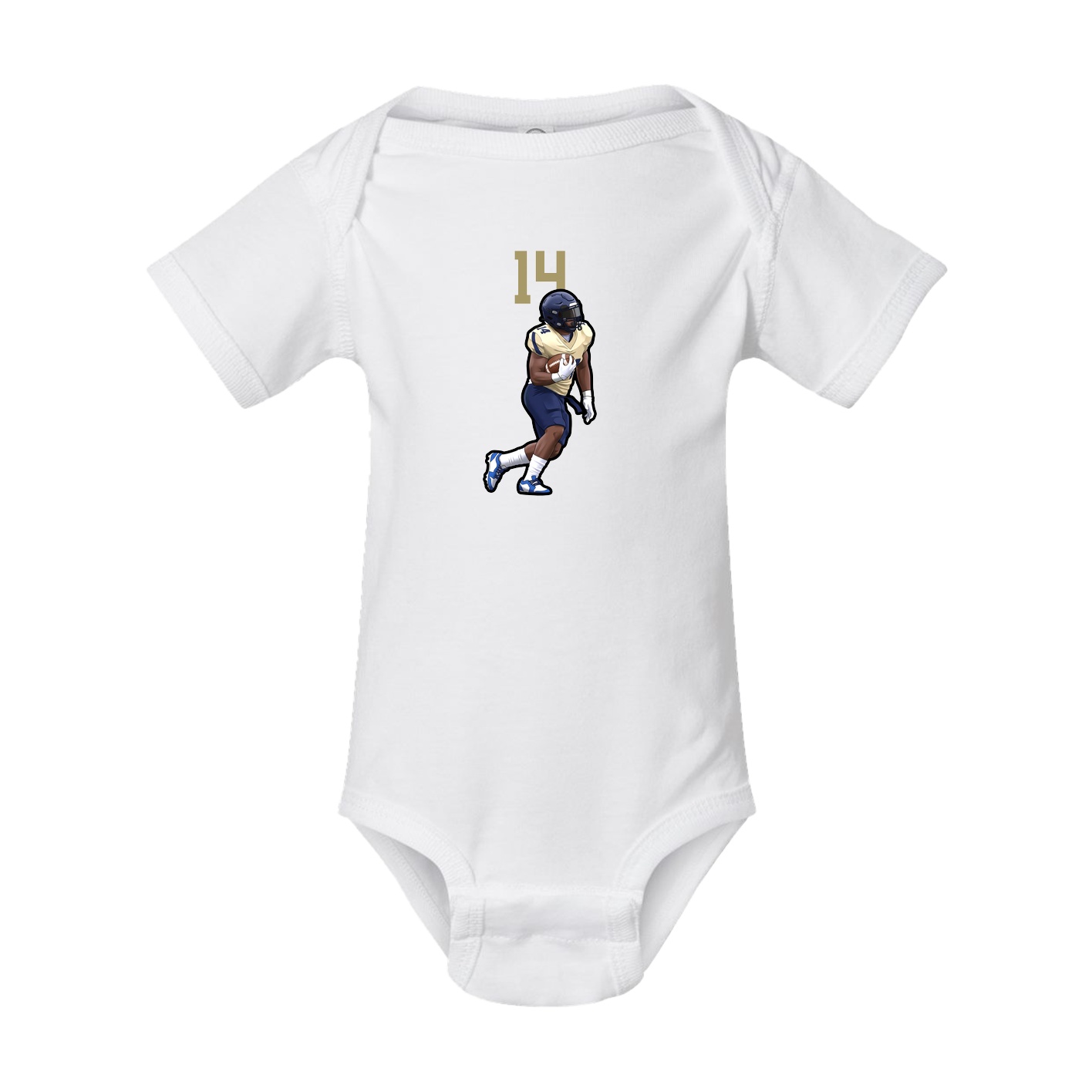 Baby Onesie — Number Top in White