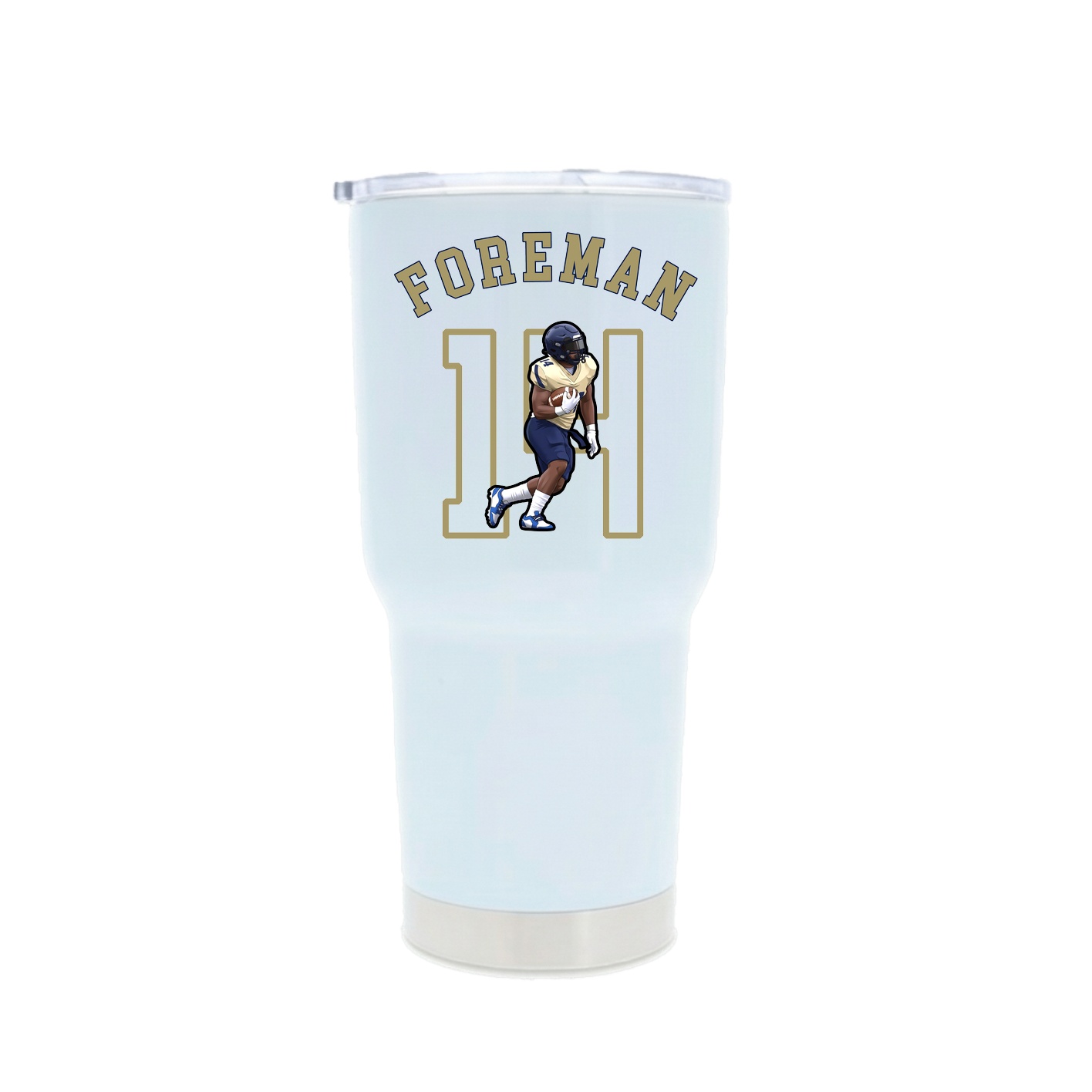30oz Stainless Steel Tumbler — Shirsey Arch in White