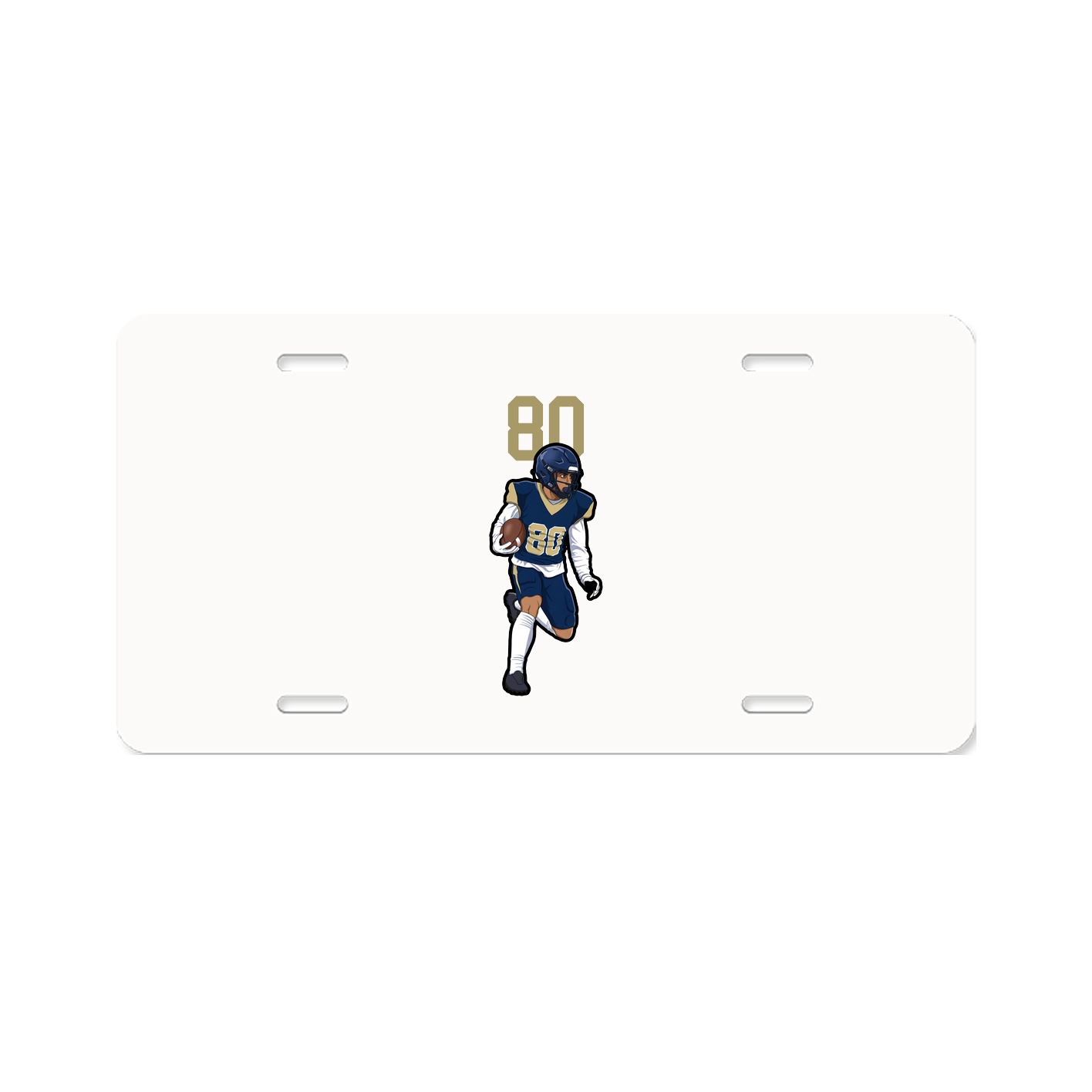 License Plate — Number Top in Classic