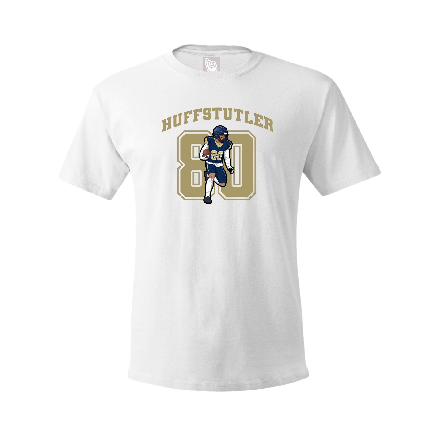 Youth Tee — Number in White