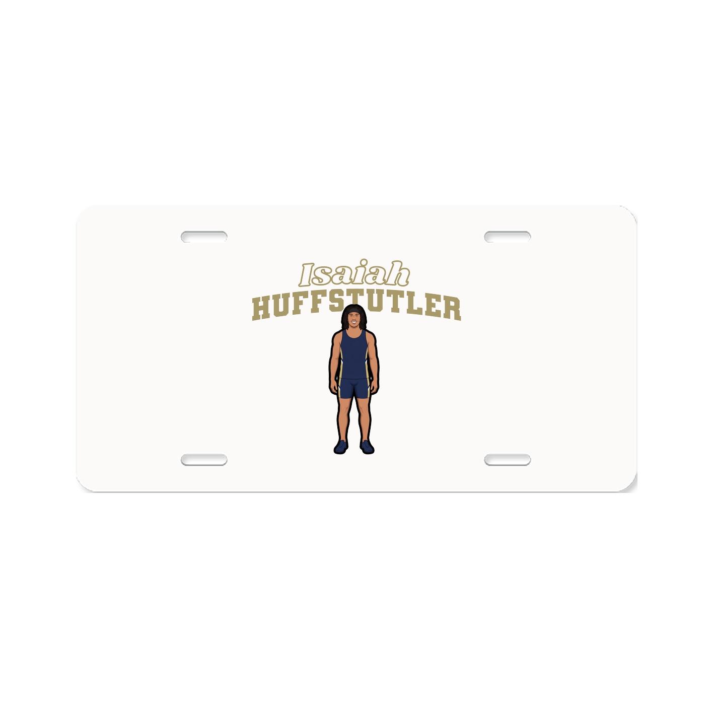 License Plate — Name Arch in Classic
