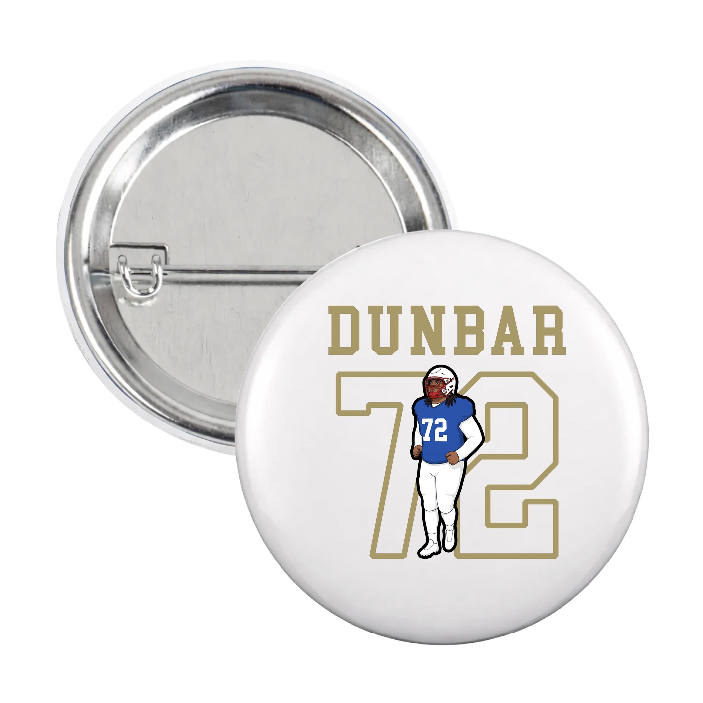 Game Day Button — Shirsey in White