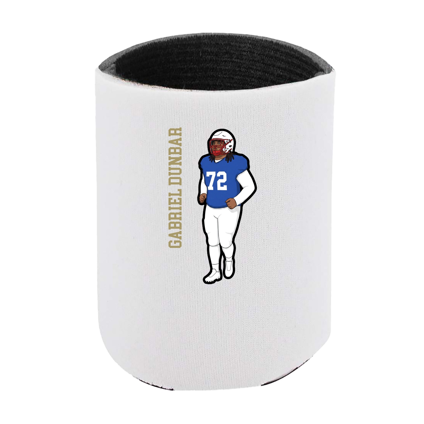 Can Holder — Name Vertical in White